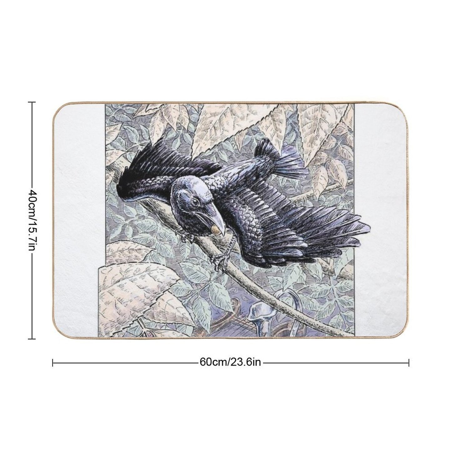 The Crow And The Pitcher Multi-Purpose Bath Mat
