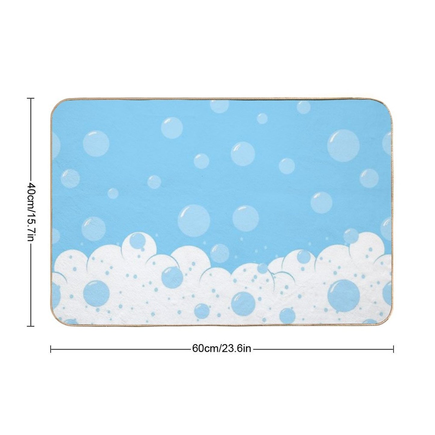 Bubbly Heaven Eco-Friendly Bath Mat
