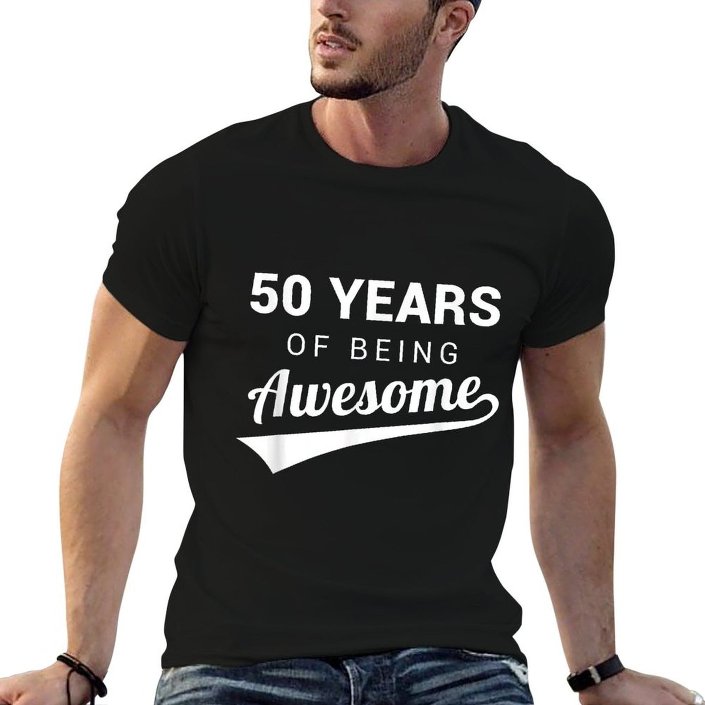 50th Birthday Gift Funny Awesome 50 Year Old Bday Idea Lightweight T-Shirt