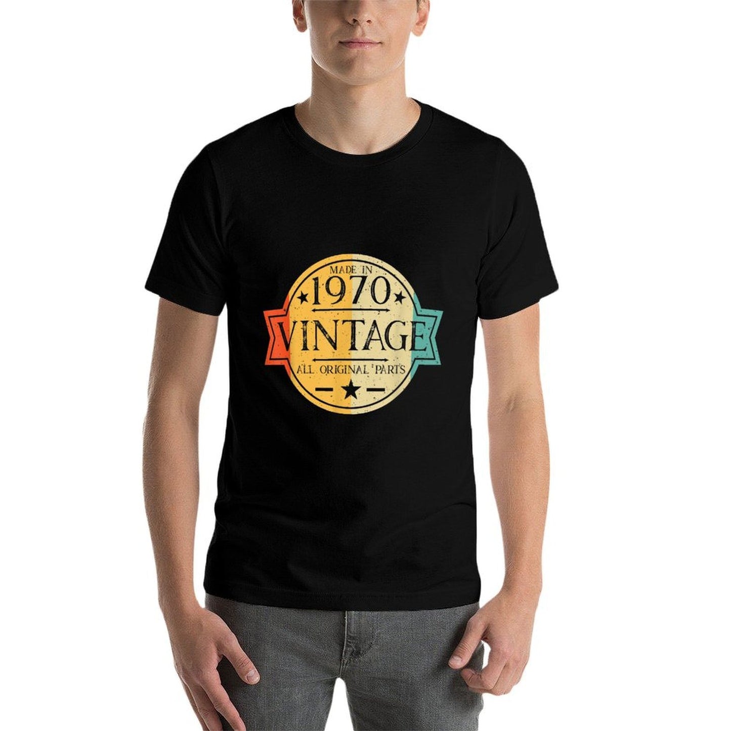 Classic 50th Birthday Gift For Men Women Vintage 1970 Funny Graphic-printed T-Shirt