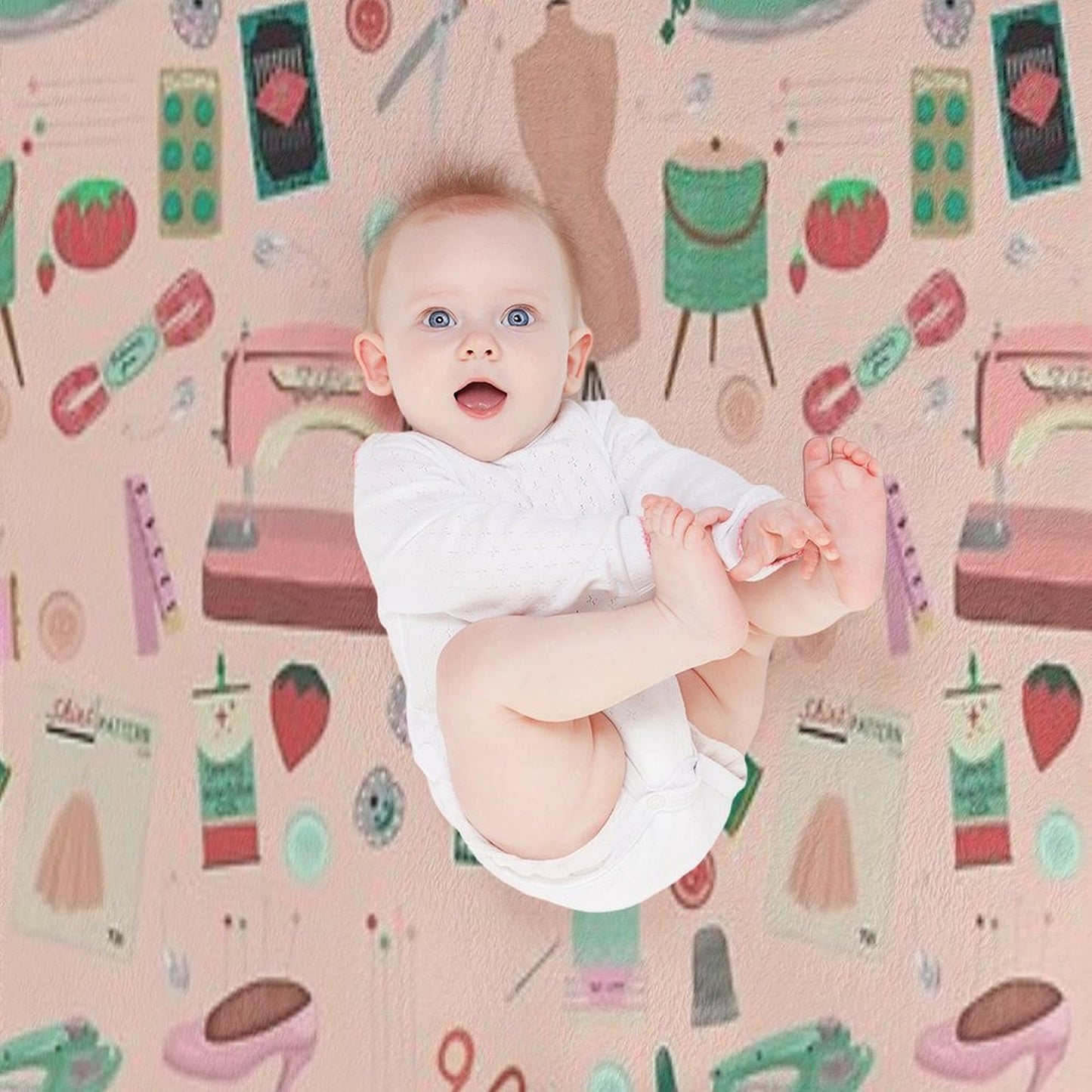 Sewing Tools And Notions Gift-ready Throw Blanket