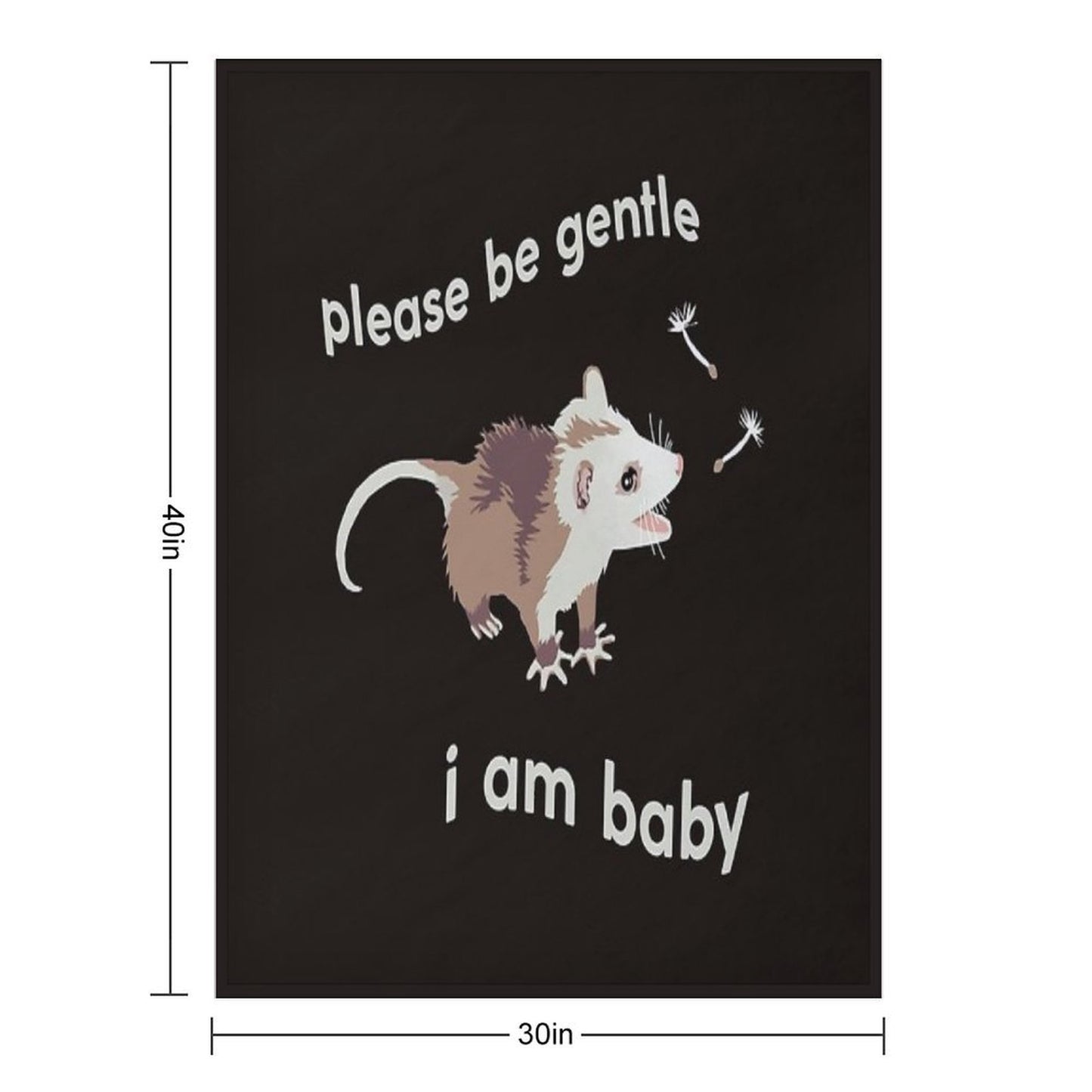 Please Be Gentle, I Am Baby All-season Throw Blanket