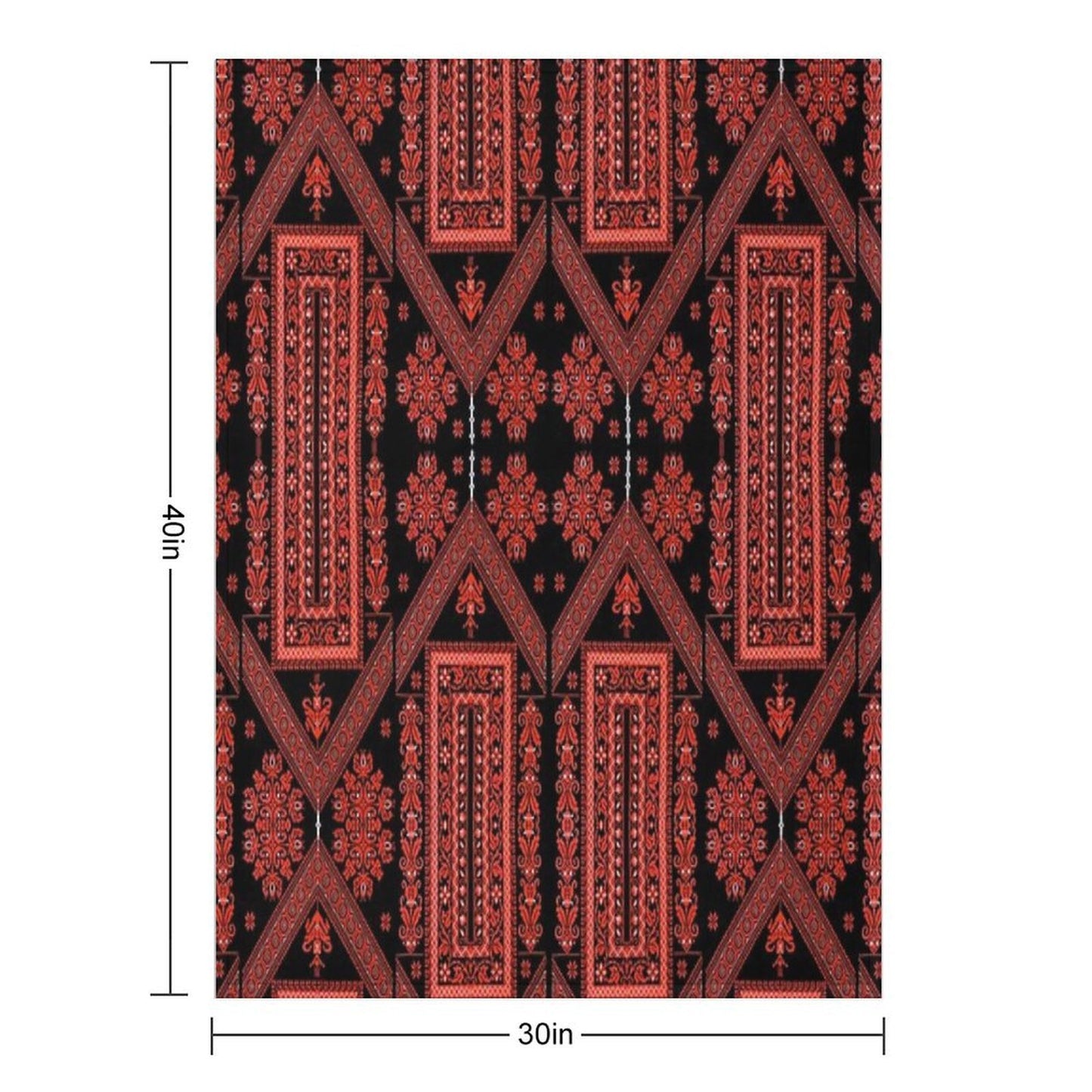 Palestinian Embroidery Boxes Velvety-soft Throw Blanket
