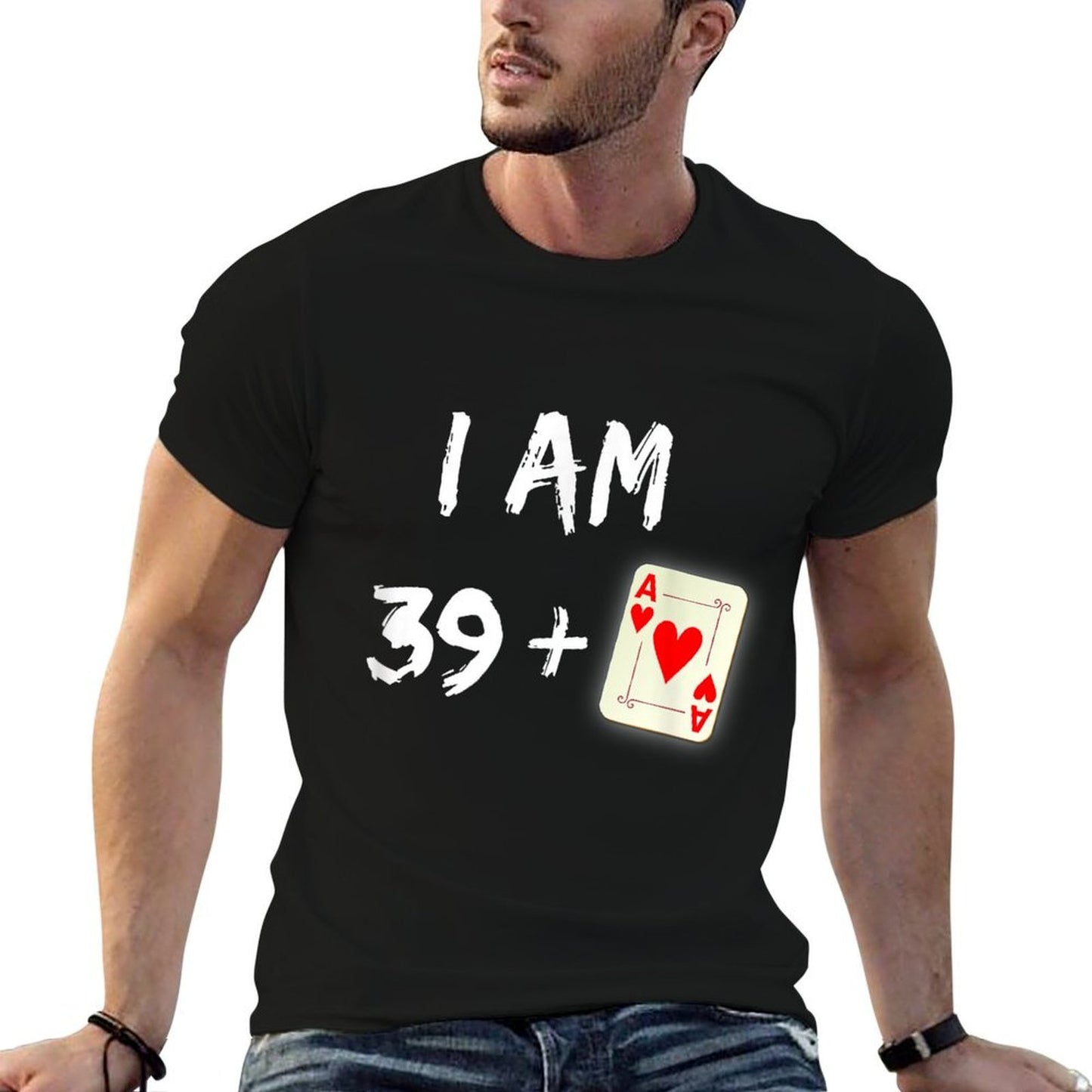 40th Birthday Poker Poker Player Gift Party Ace Stretchy T-Shirt