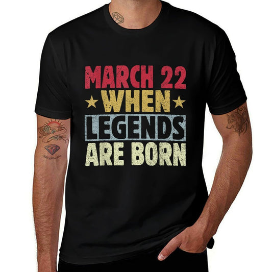 2024 22nd Of March Birthday - March 22 Birthday  Odor-resistant T-Shirt