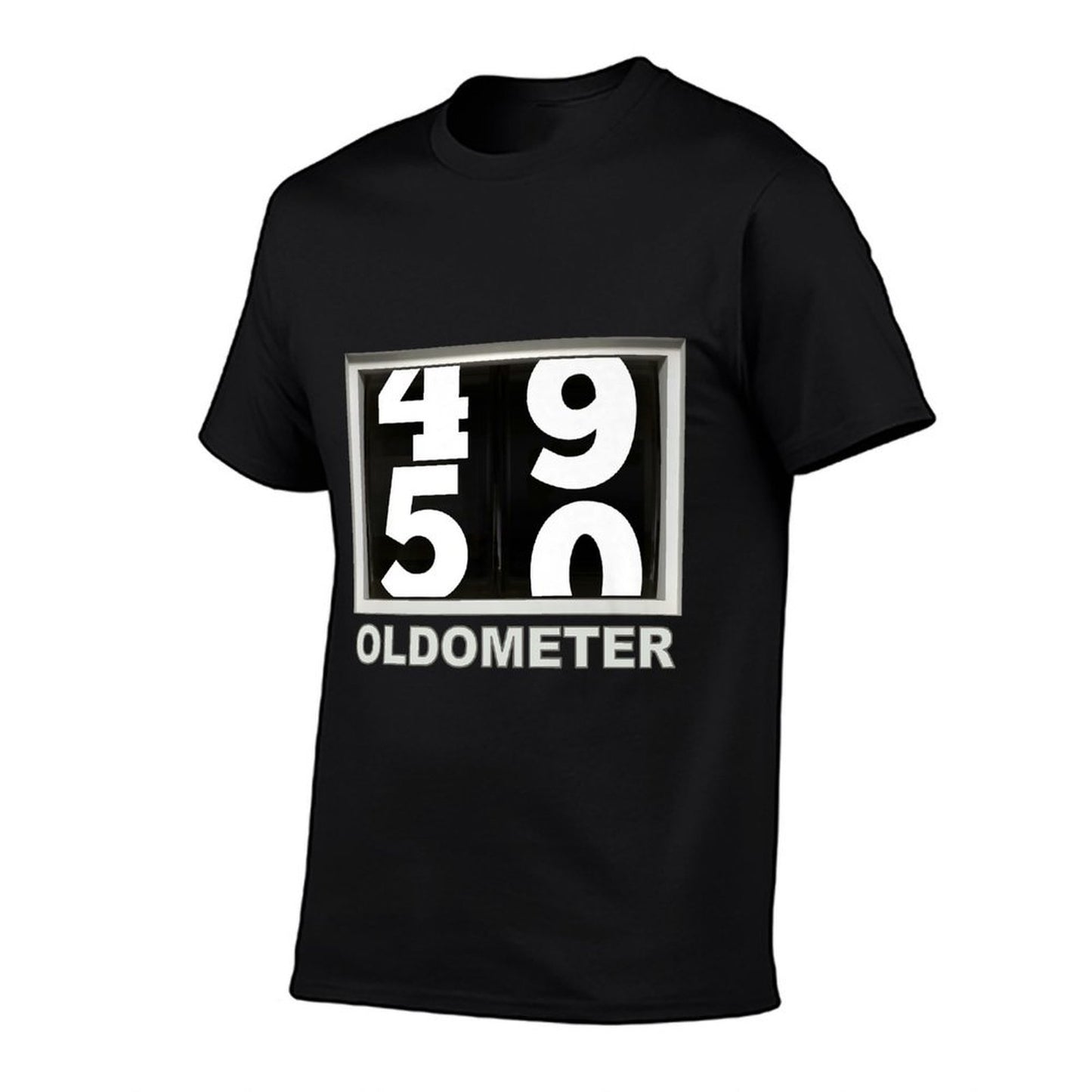 50th Birthday Oldometer 49-50 Premium Summer-ready Fabric T-Shirt