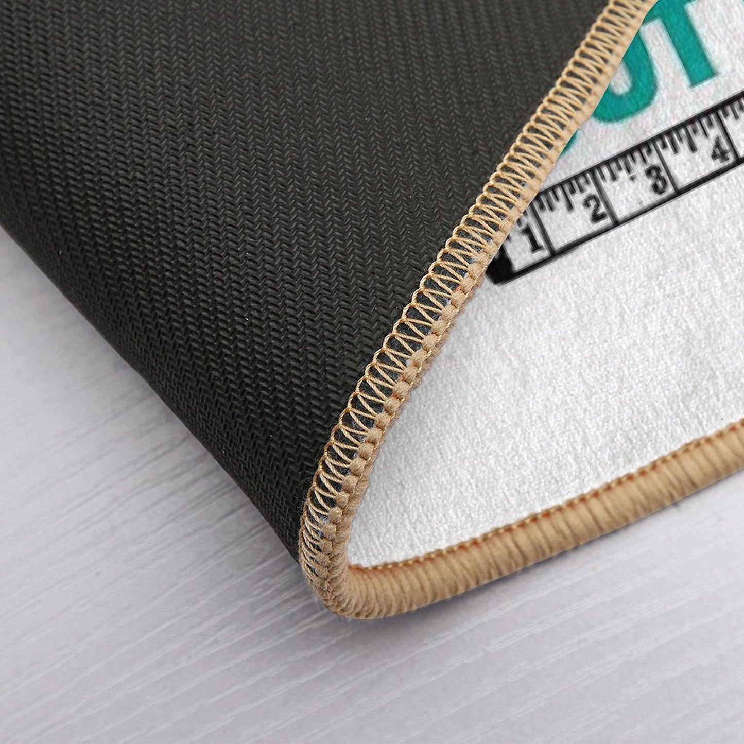Sewing, Dressmaking And Quilting Motto Measure Twice Durable Bath Mat