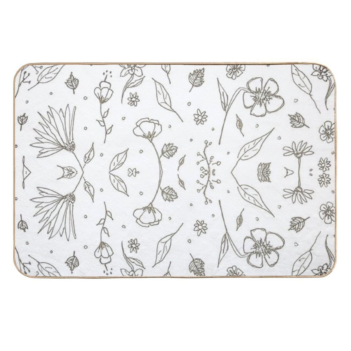 Flowers 2 Rapid-Drying Bath Mat
