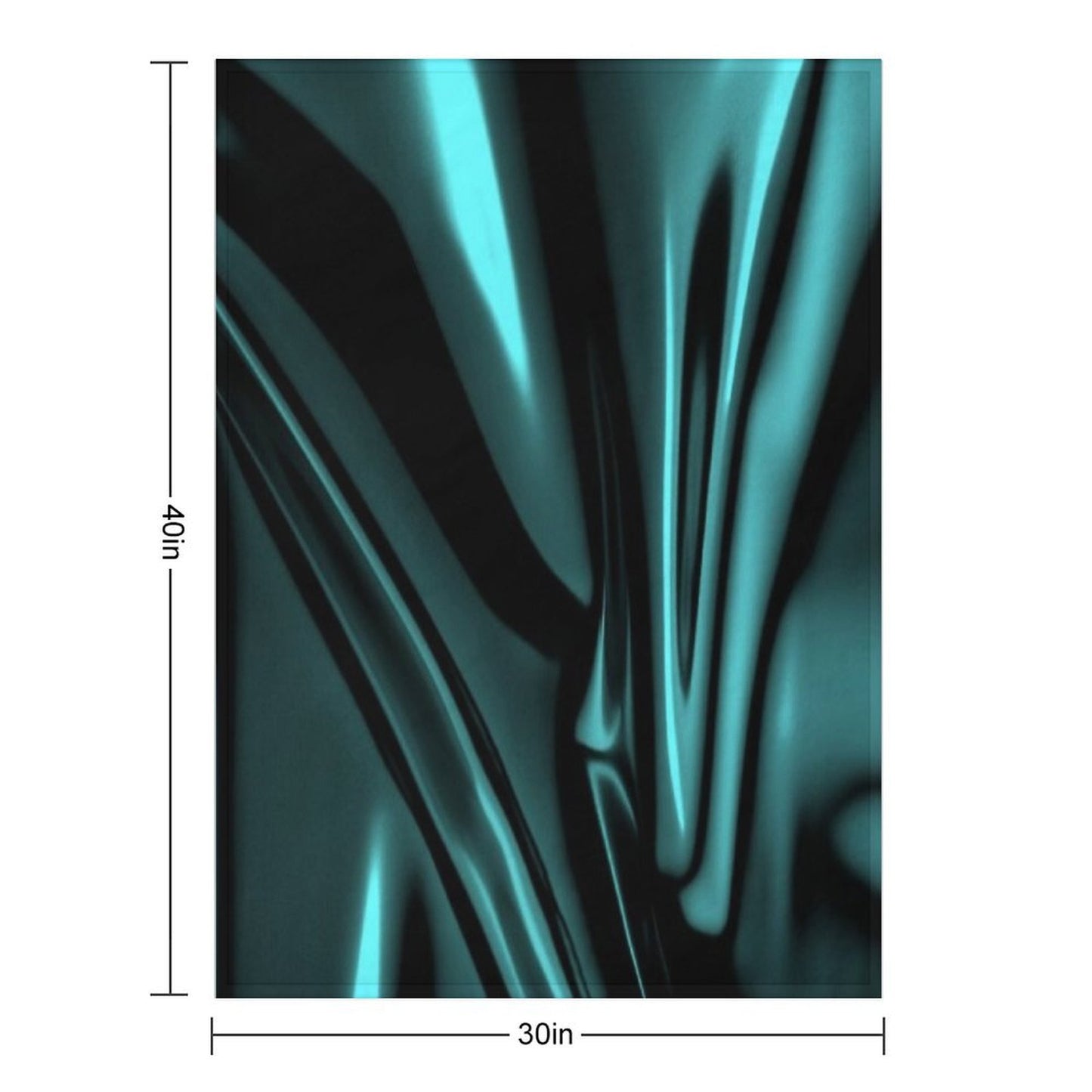 Most Sold Silk Wave Design Wrinkle-free Throw Blanket