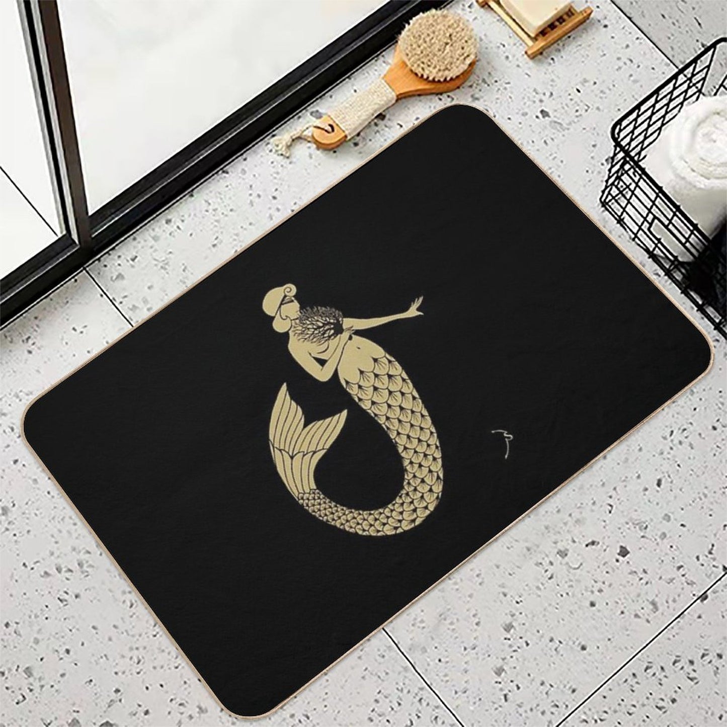 The Sea Fan Slip-Resistant Bath Mat