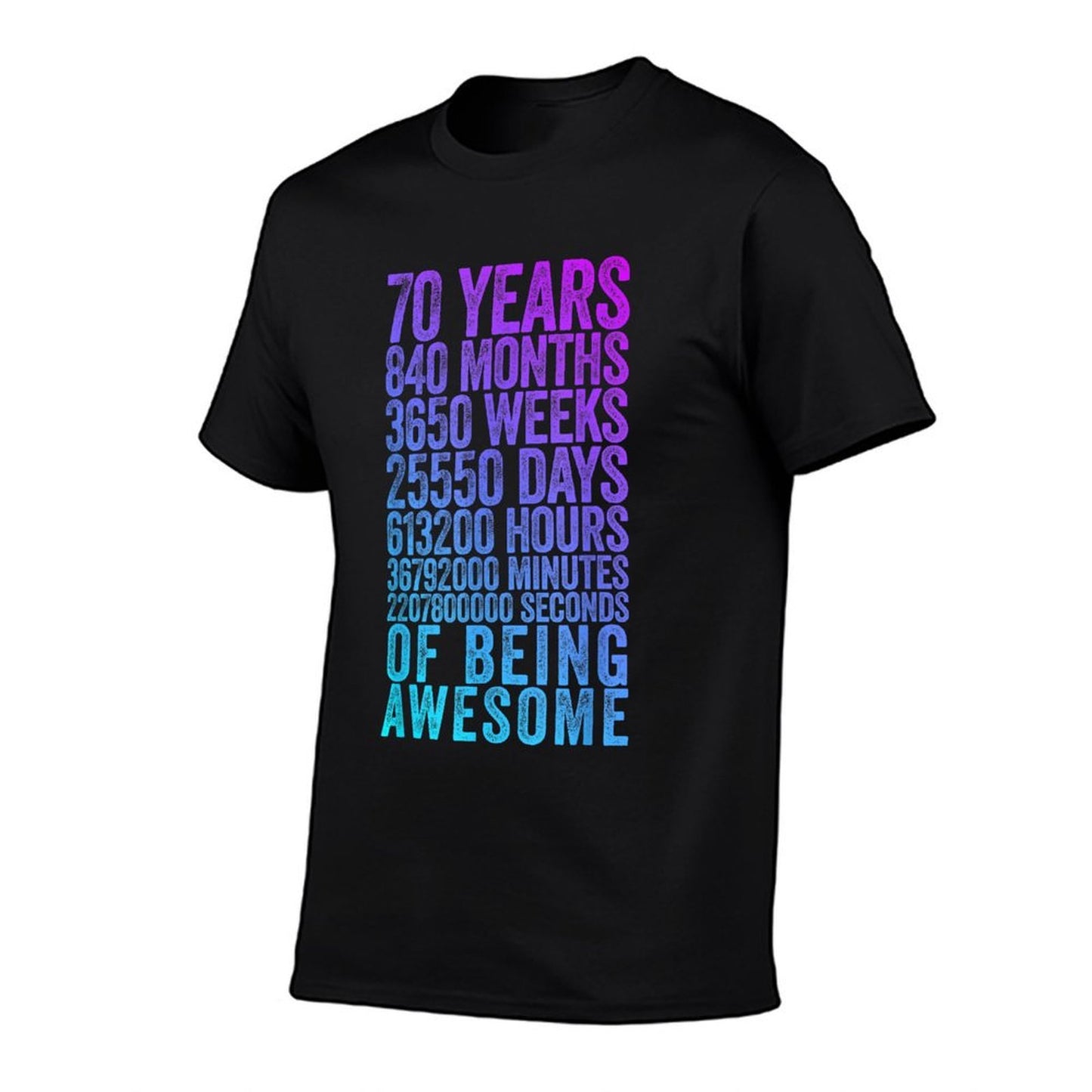 Funny 70th Birthday Old Meter Funny 70 Year Old Gifts Quick-drying T-Shirt