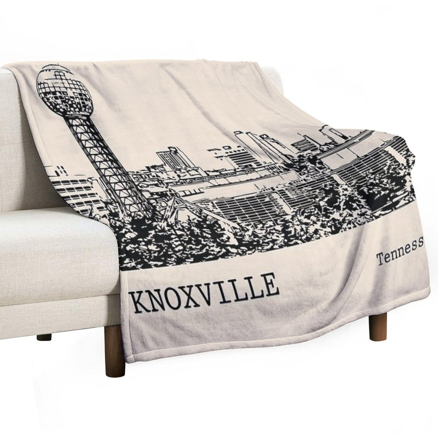 Knoxville Tennessee Sustainable Throw Blanket