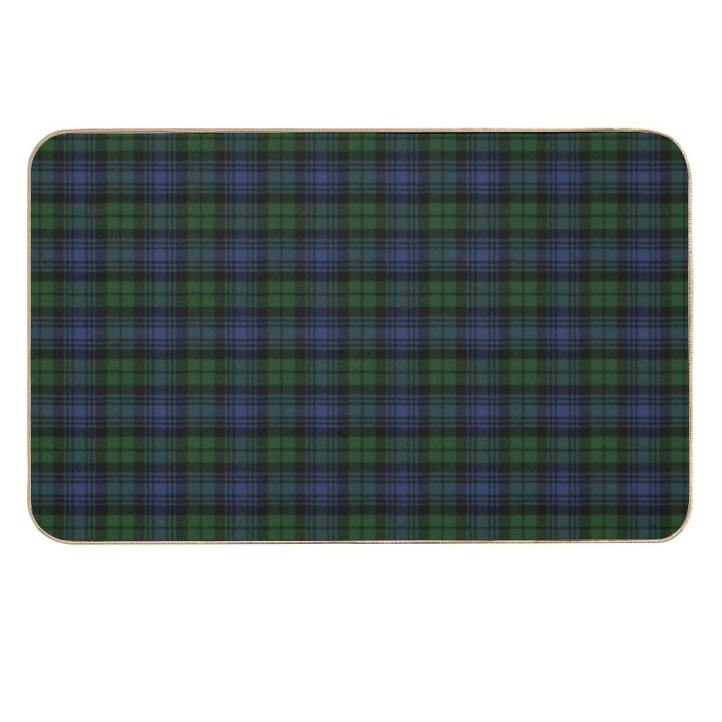 Black Watch Ancient Original Scottish Tartan Durable Bath Mat