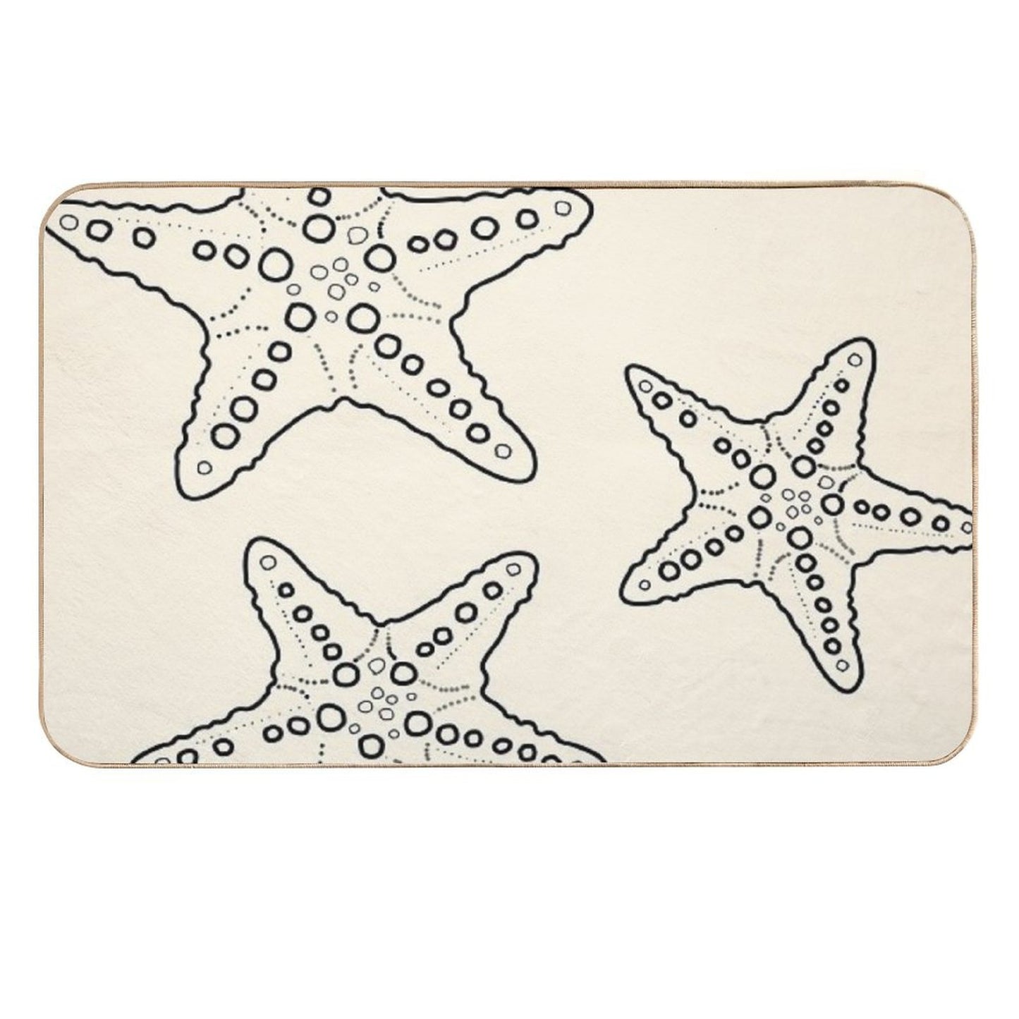 Starfish Bunch Blacksand Dirt-Trapping Bath Mat