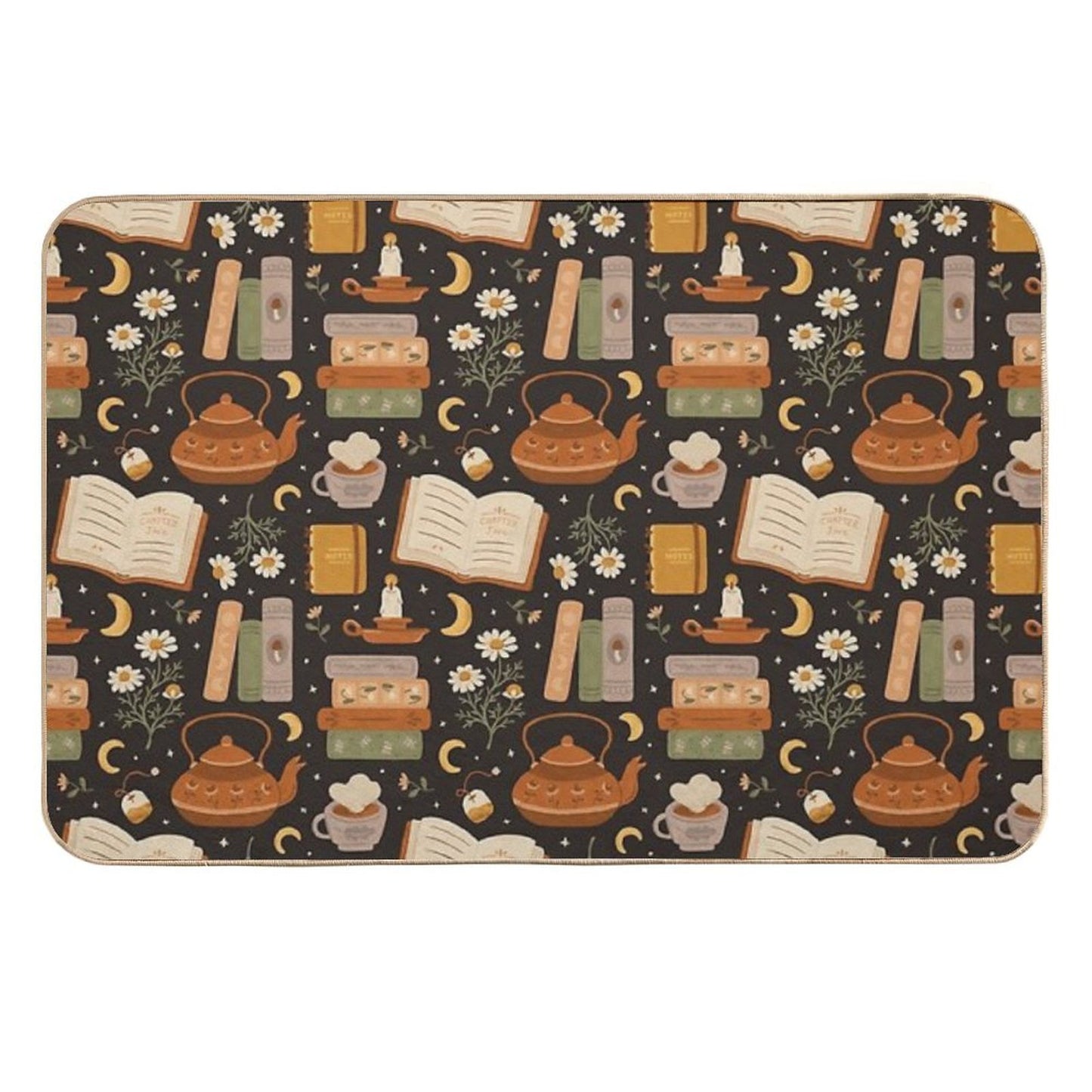 Sweet Bookish Dreams Stain-Proof Bath Mat