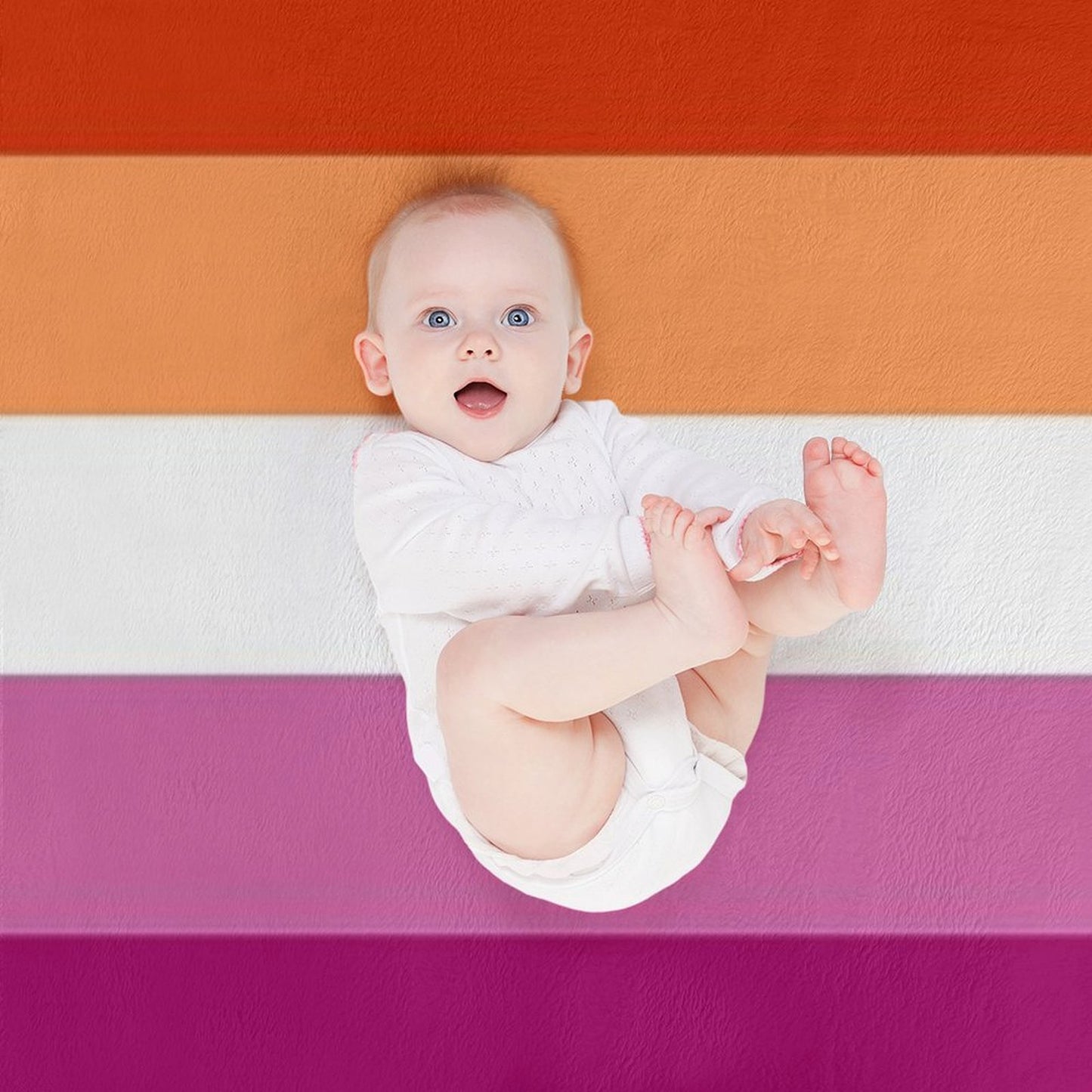 Trans Lesbian Flag Machine-washable Throw Blanket