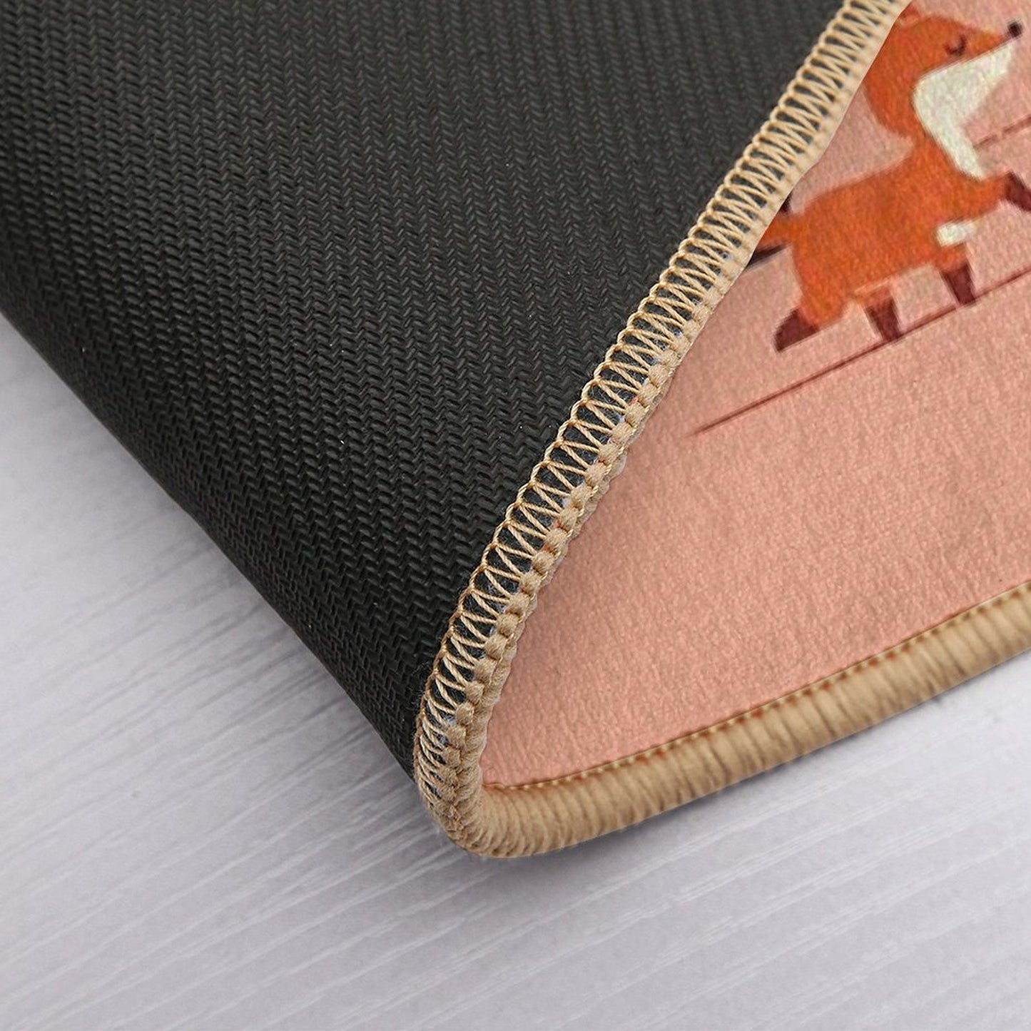 Panda And Foxes Absorbent Bath Mat