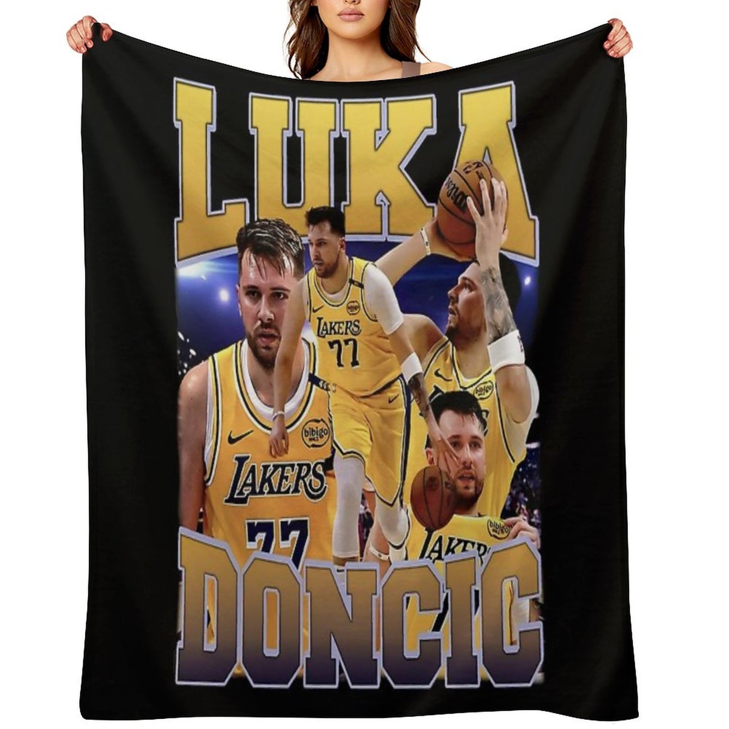 Luka Doncic Lightweight Throw Blanket