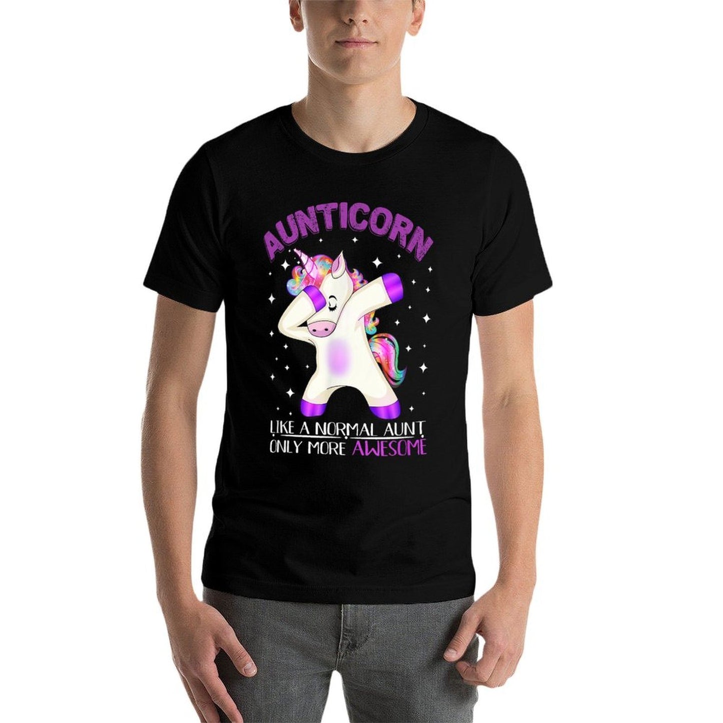 Aunticorn Like An Aunt Only Awesome Dabbing Unicorn Tshirt Comfortable T-Shirt