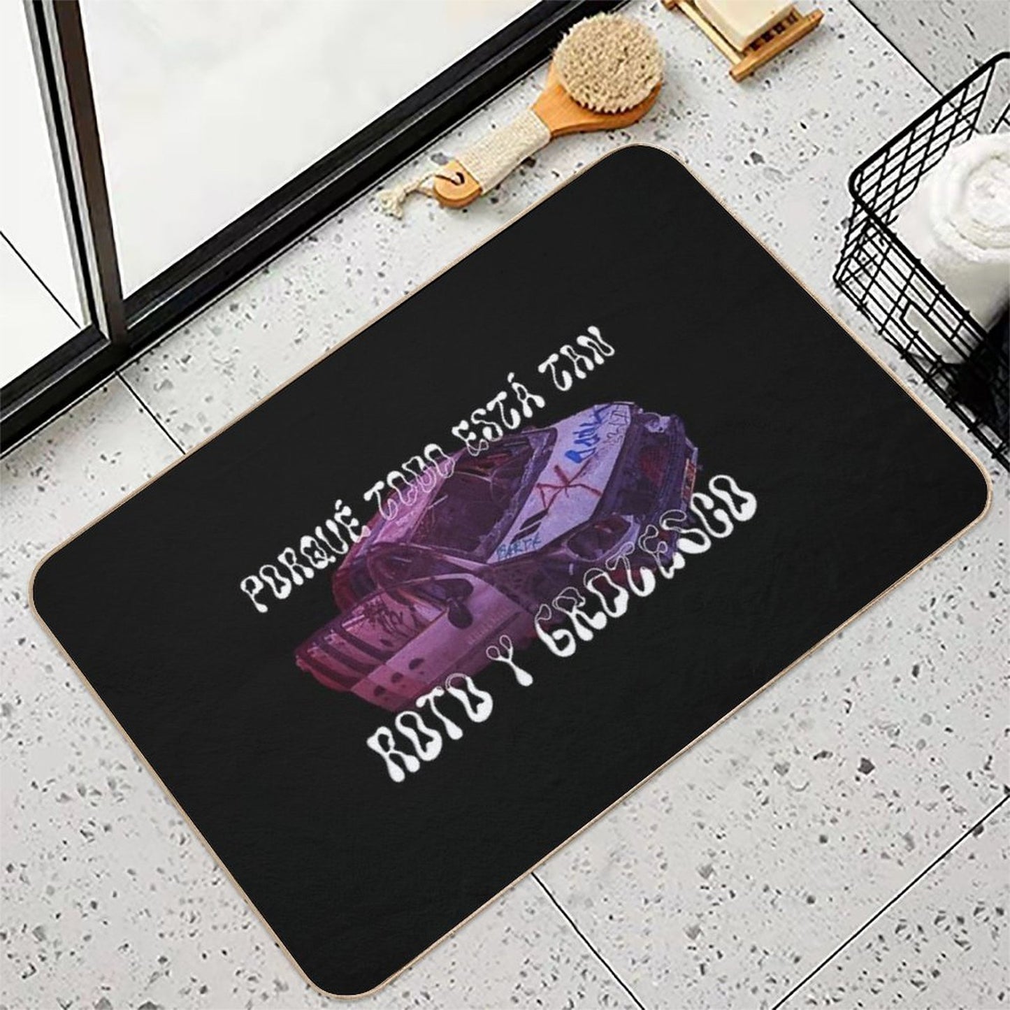 BROKEN & GROTESQUE Durable Bath Mat