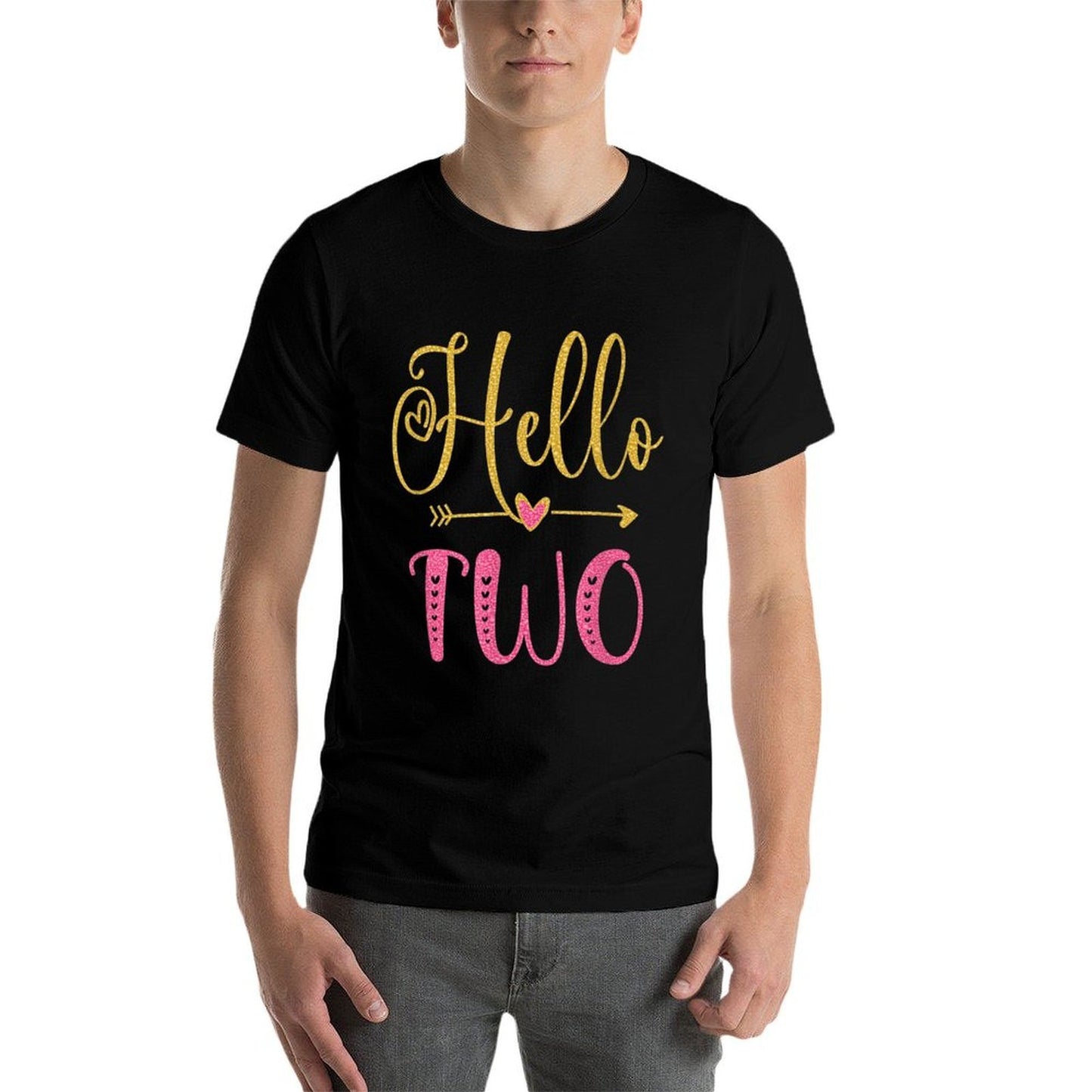 Hello Two Years Old Toddler Girl 2nd Birthday Versatile T-Shirt