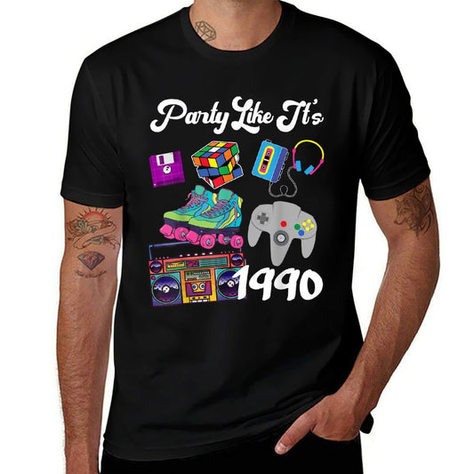 Retro Party Like It's 1990 30th Birthdays  Relaxed-fit T-Shirt