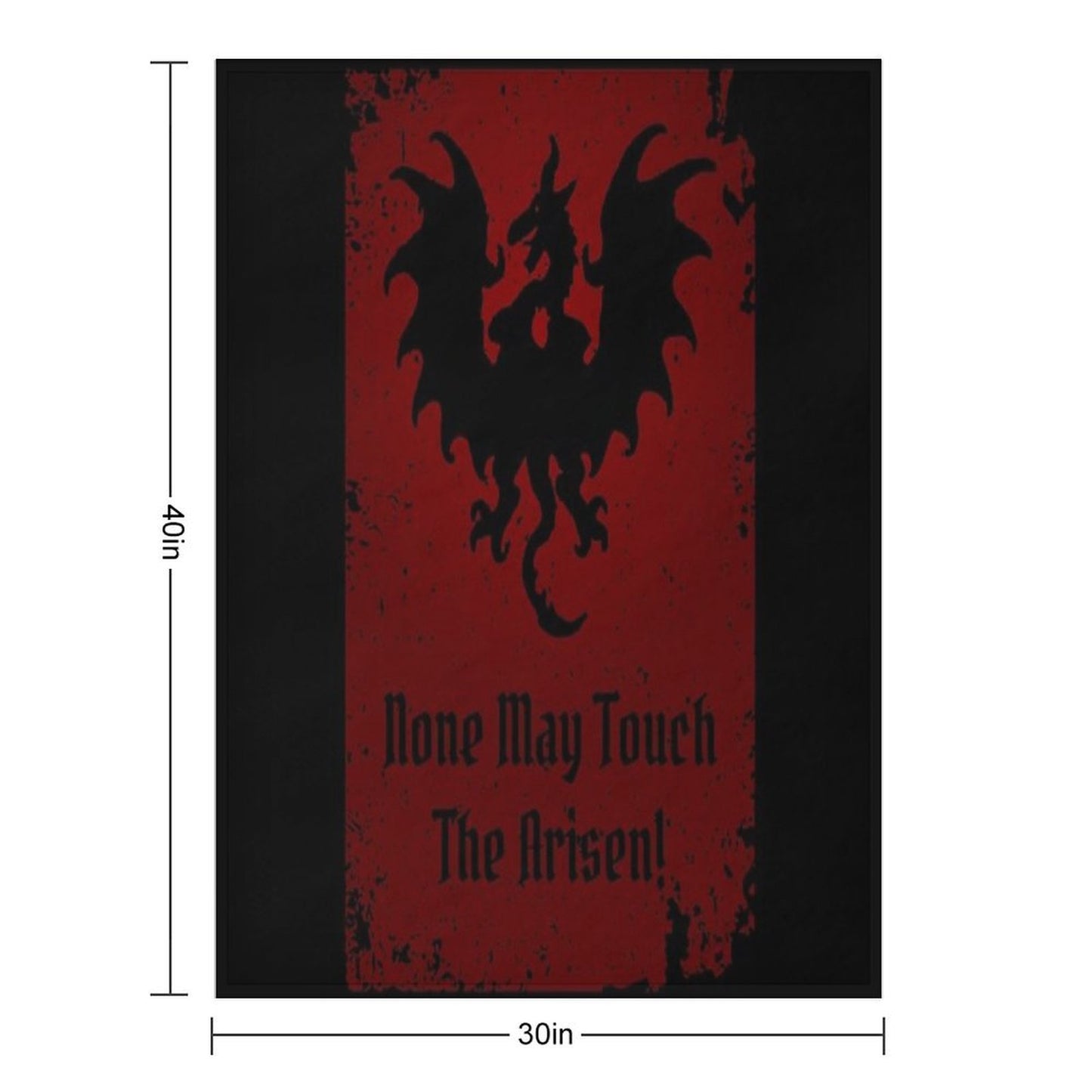 None May Touch The Arisen Shrink-resistant Throw Blanket