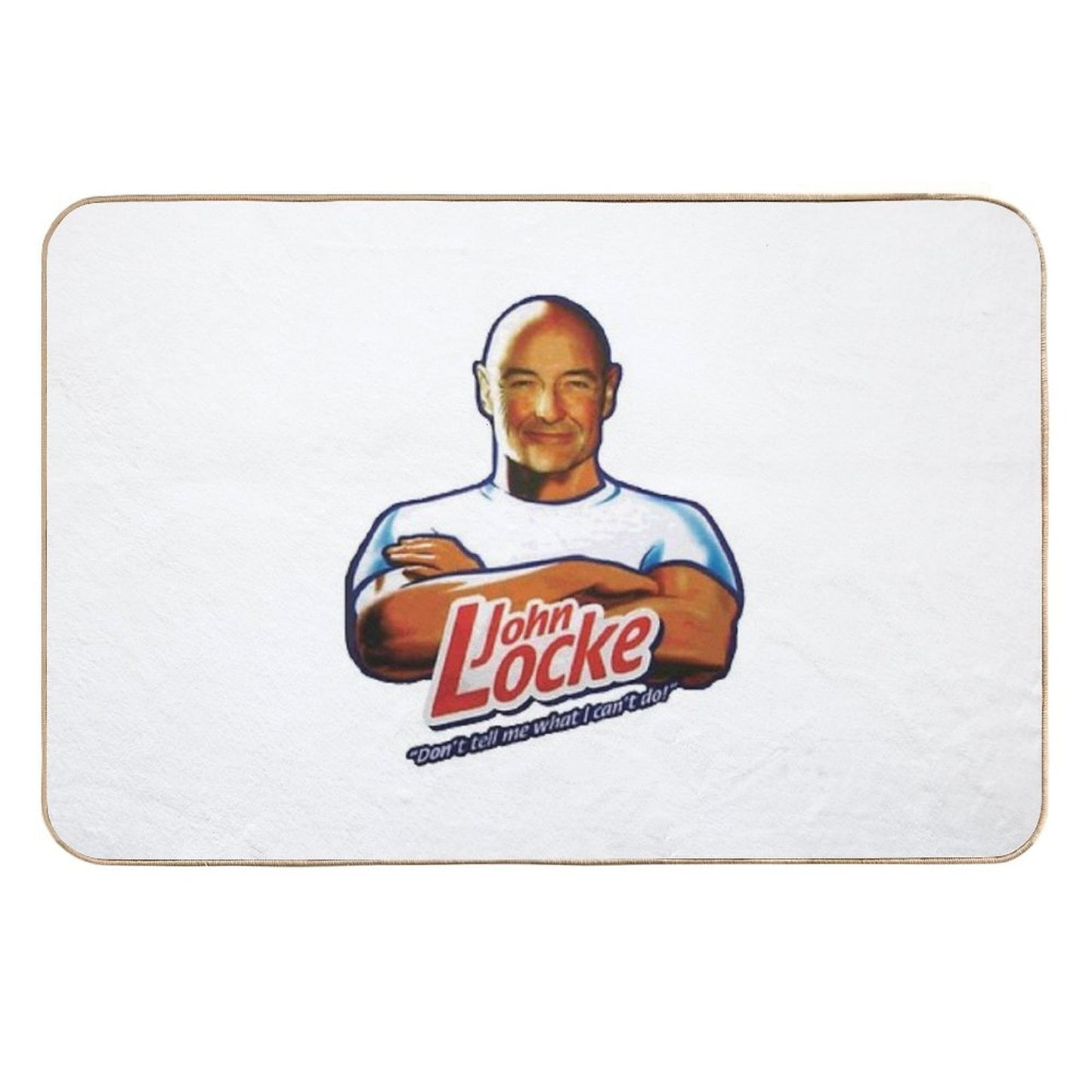 John Locke Lost Don't Tell Me What I Can't Do Absorbent Bath Mat