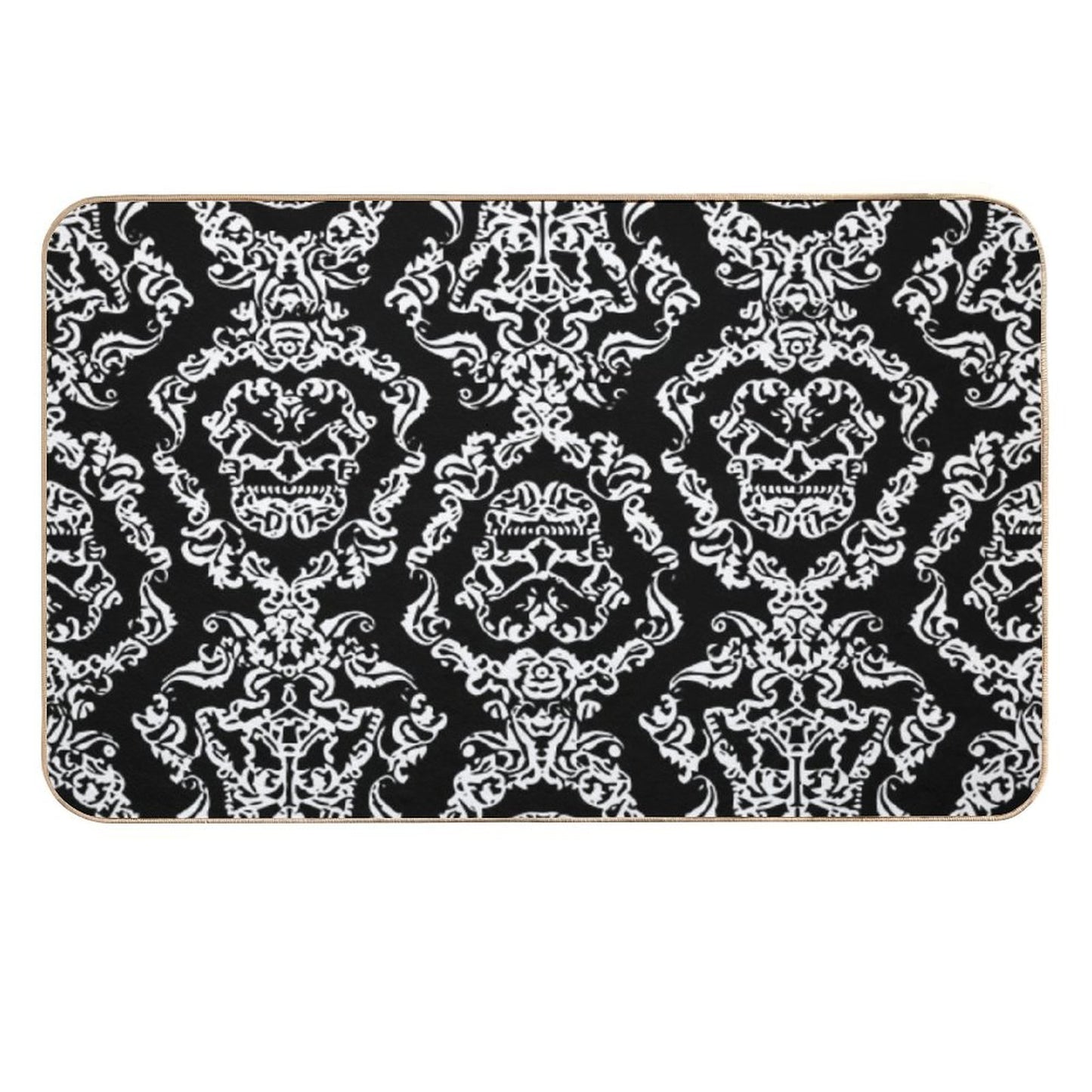 Imperial Mural Black Non-Slip Bath Mat