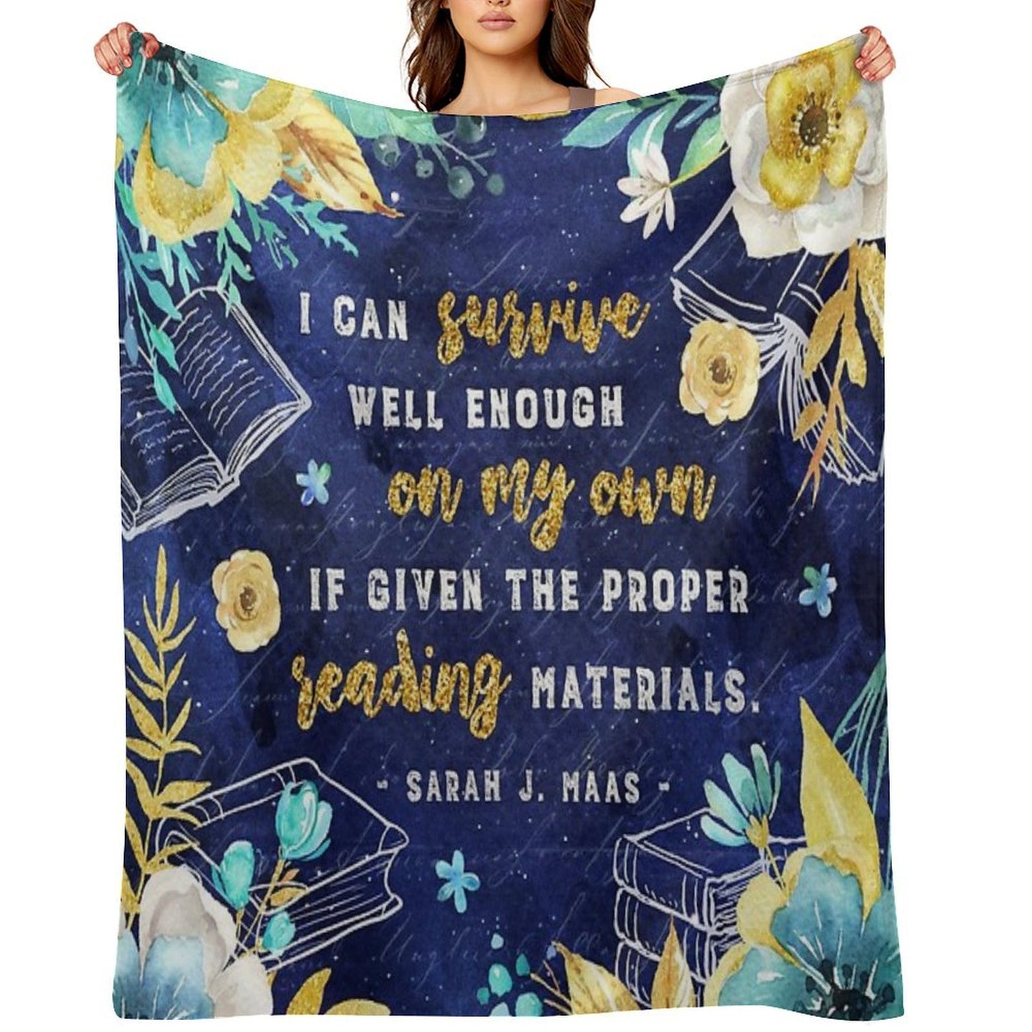 I Can Survive Machine-washable Throw Blanket