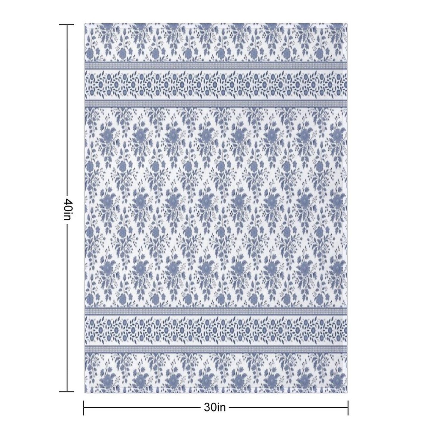 Grandma’s Blue Room Plush Throw Blanket