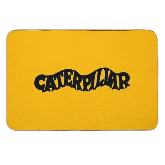 Caterpillar - Old Fashion - Black  Non-Slip Bath Mat