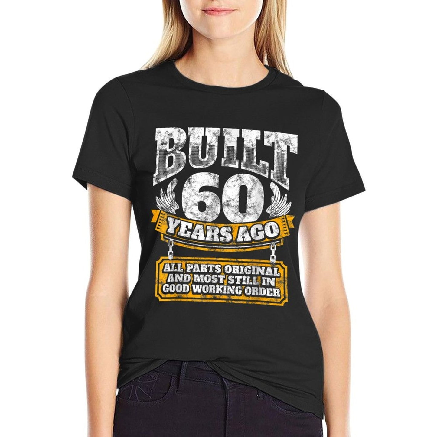 Funny 60th Birthday B-Day Gift Saying Age 60 Year Joke Summer-ready Fabric T-Shirt