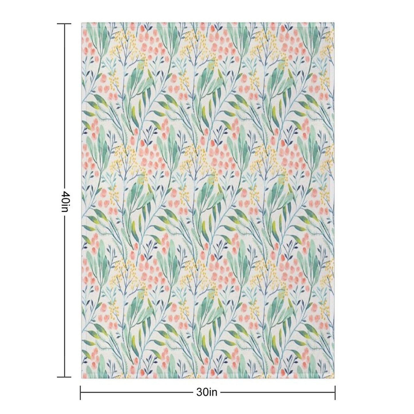 Botanical Garden Compact Throw Blanket