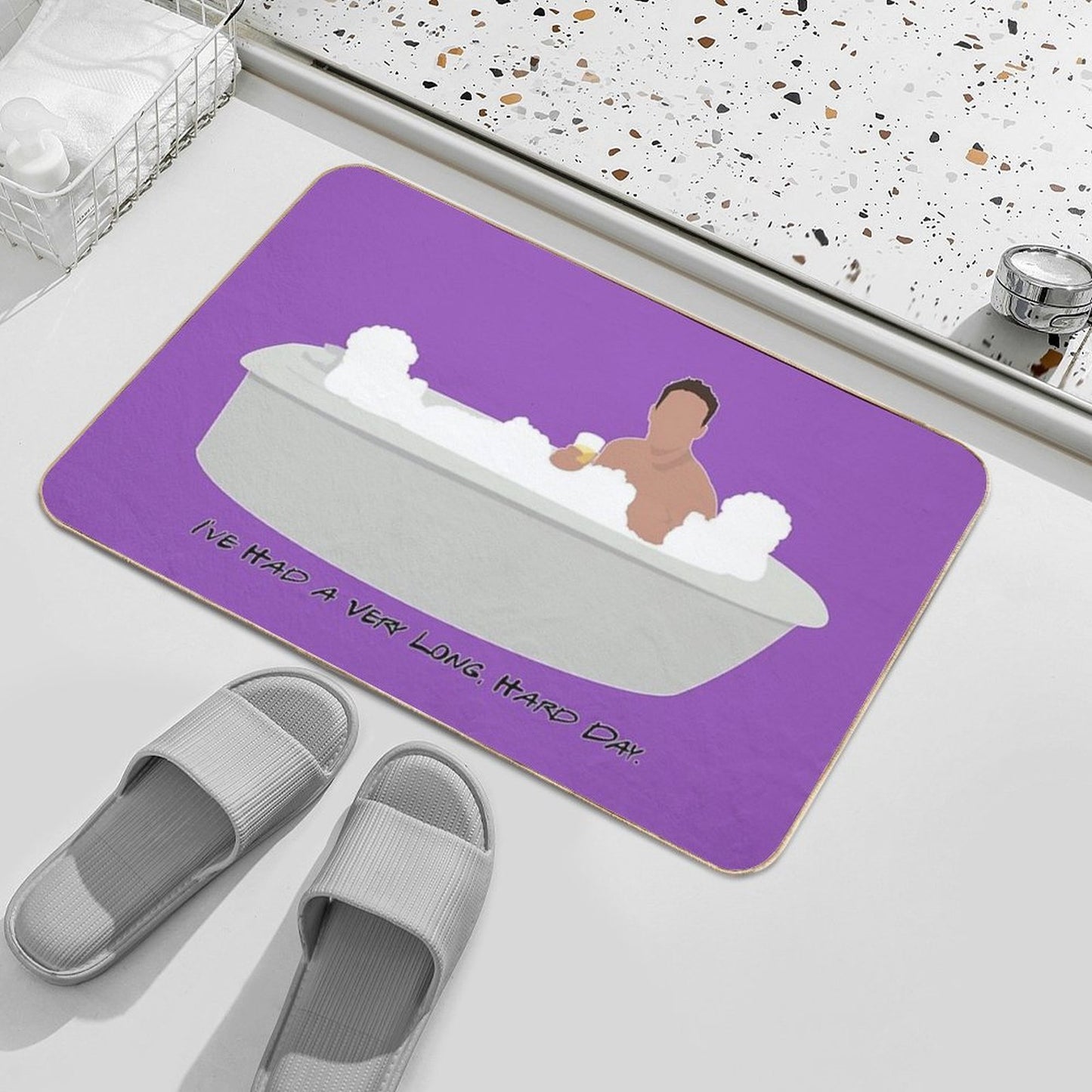 I've Had A Very Long, Hard Day High-Traffic Bath Mat
