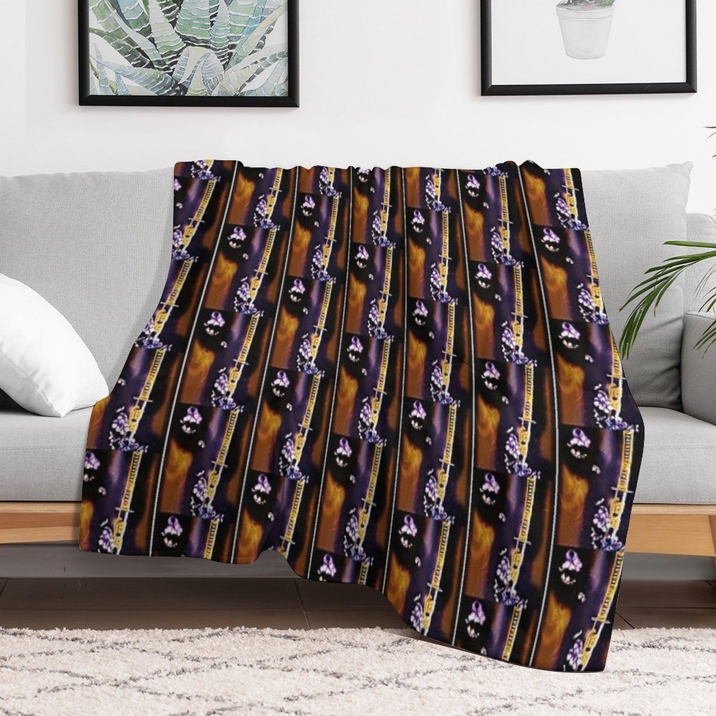 Album Poster Art for Bronmix's Music Album Gilded Age III Samurai Mind Anti-pilling Throw Blanket