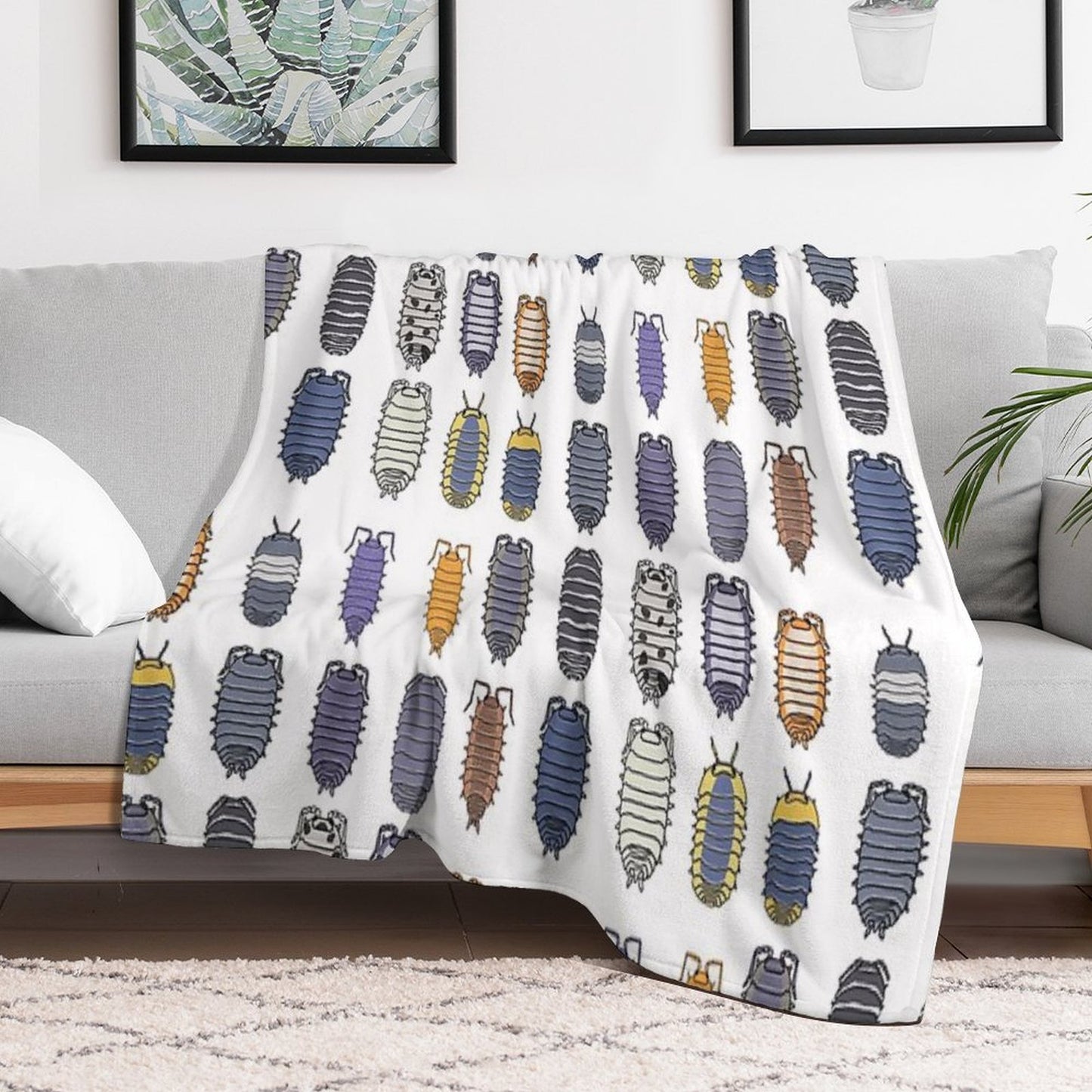 Isopods Easy Care Throw Blanket
