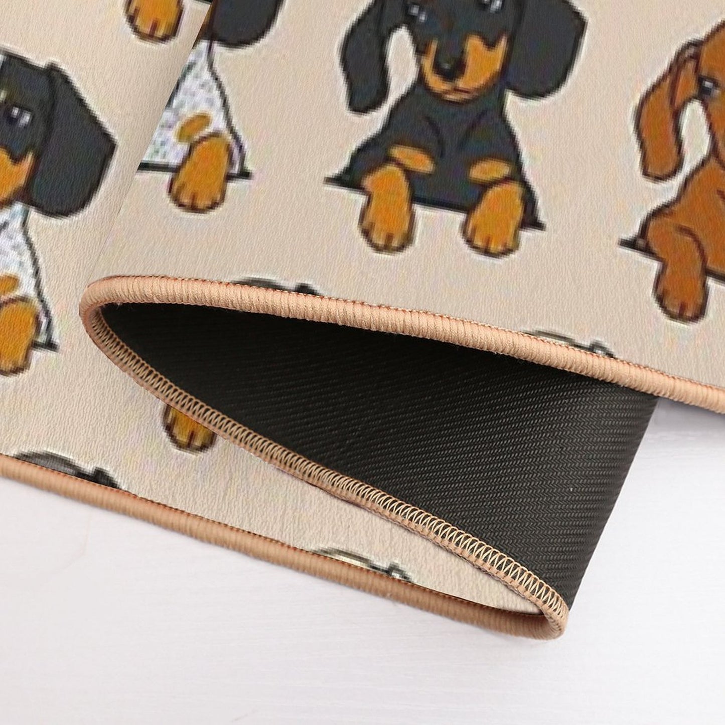 All Breeds Dachshund Cream Sticker Pack Toxin-Free Bath Mat