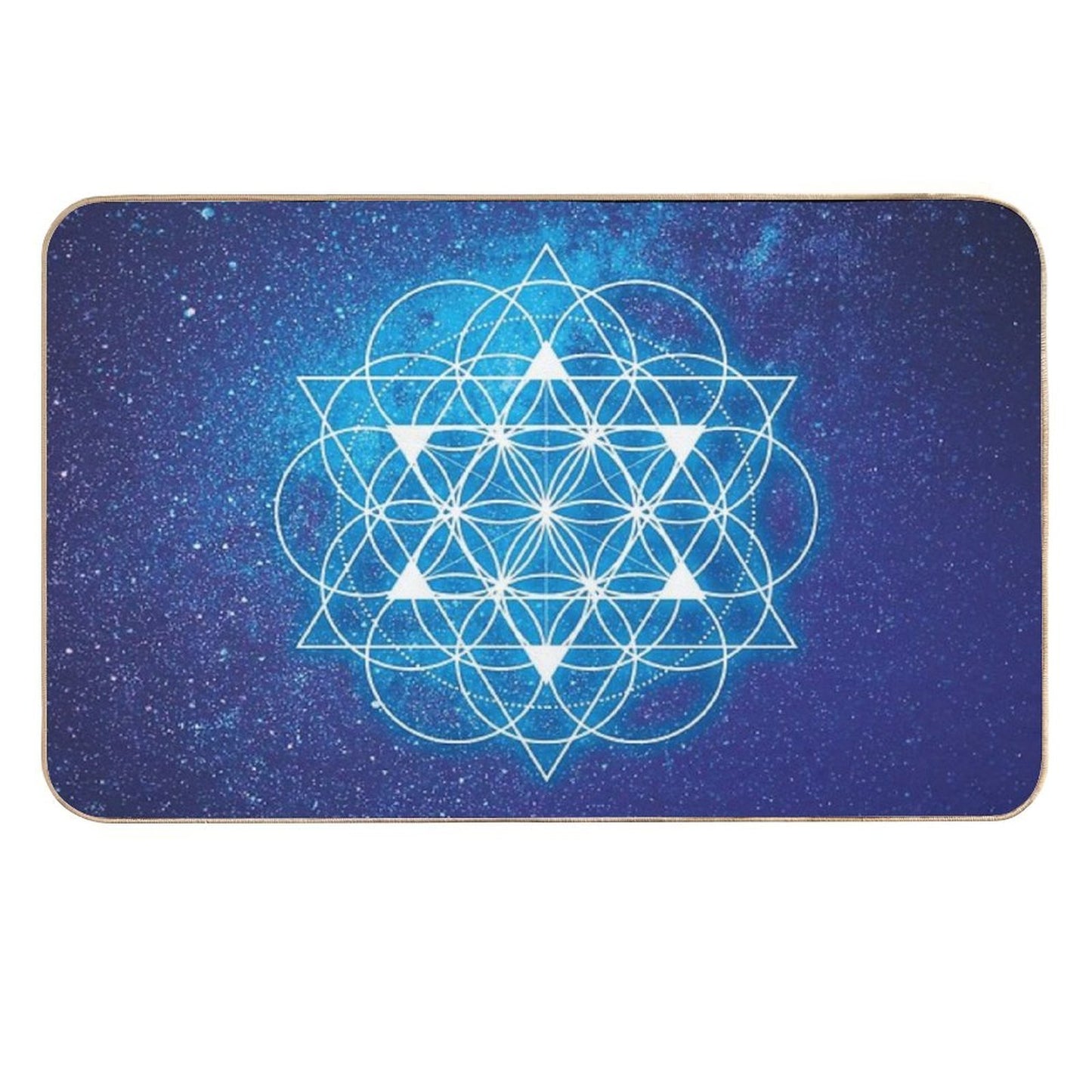 Sacred Geometry Dirt-Trapping Bath Mat