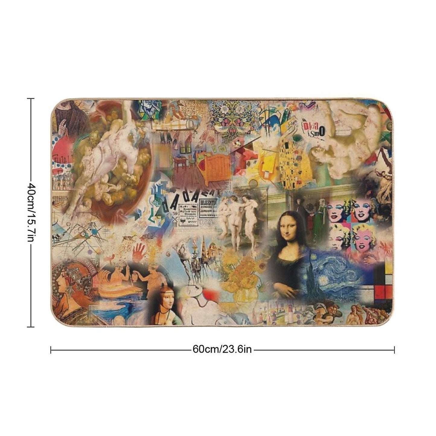 History of Art Durable Bath Mat