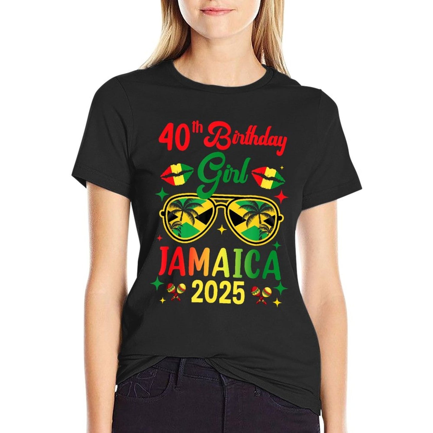 40Th Birthday Girl Jamaica Vacation Party Outfit 1985 Soft T-Shirt