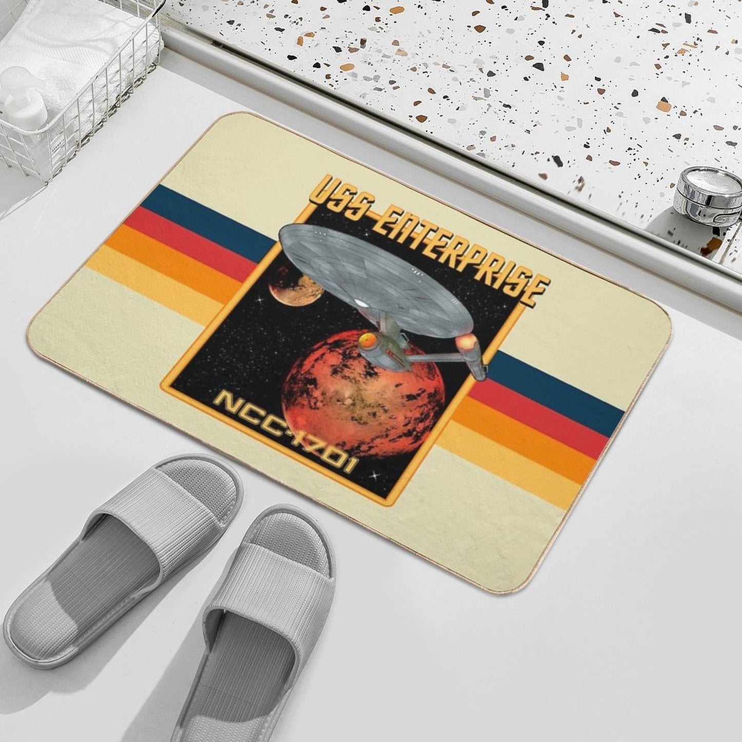 USS Enterprise NCC-1701 Anti-Trip Bath Mat