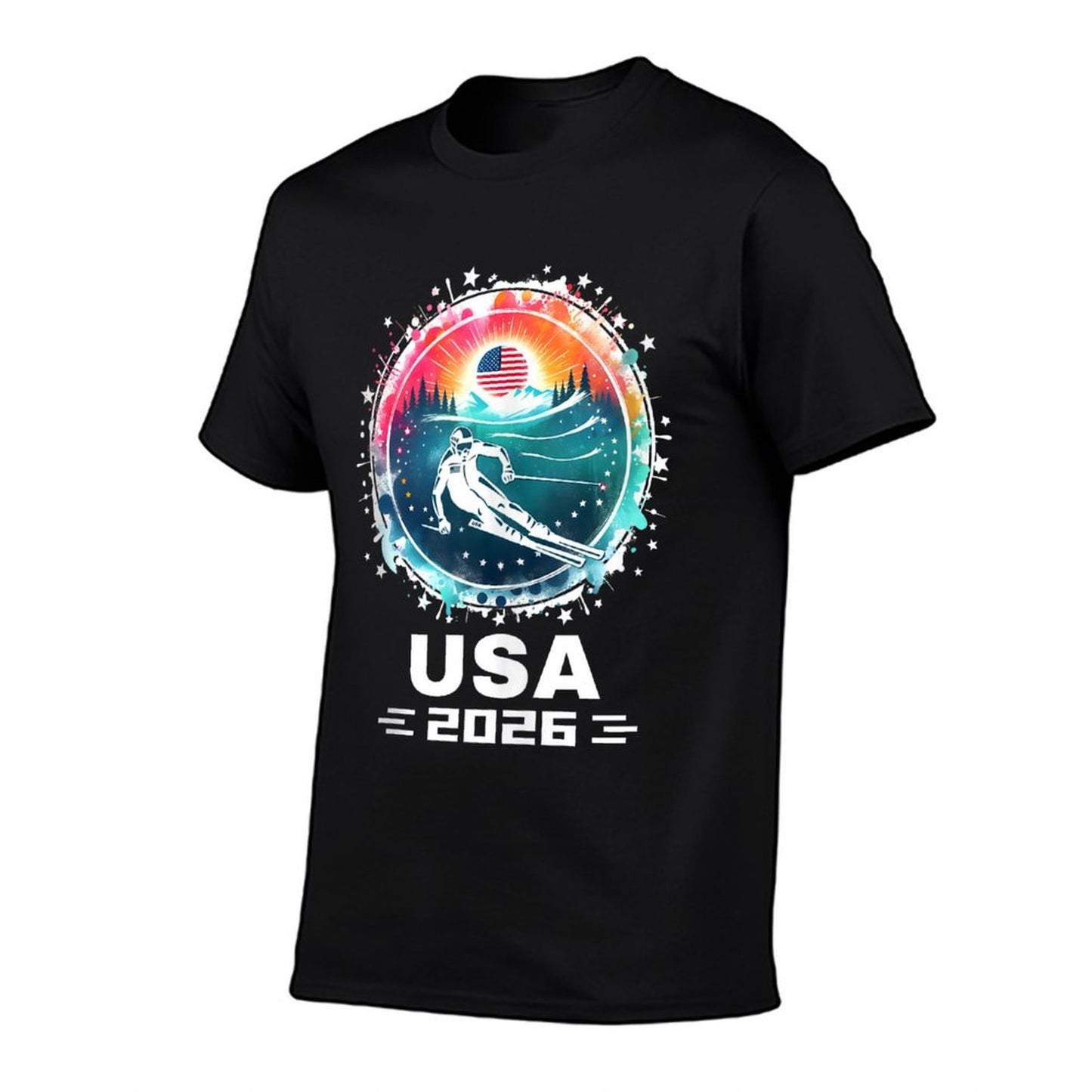 USA 2026 Go United States Winter Sport USA Team 2026 USA Cotton T-Shirt