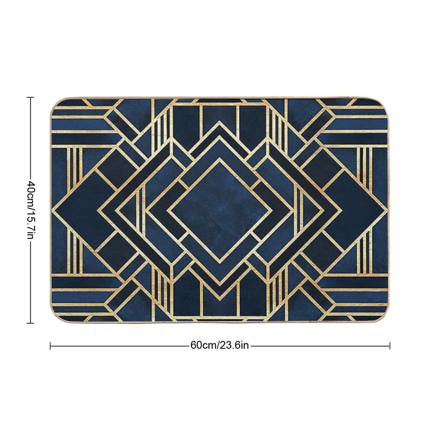 Art Deco Pet-Safe Bath Mat