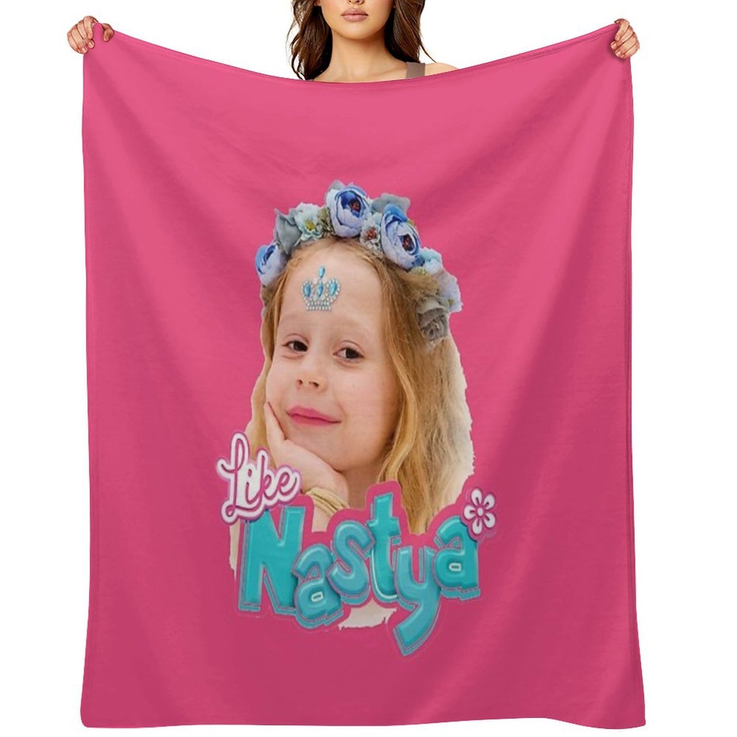 Like Nastya Girl Gift-ready Throw Blanket