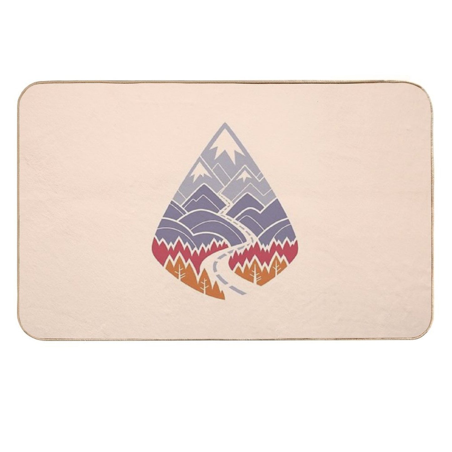 The Road Goes Ever On Autumn Pet-Safe Bath Mat
