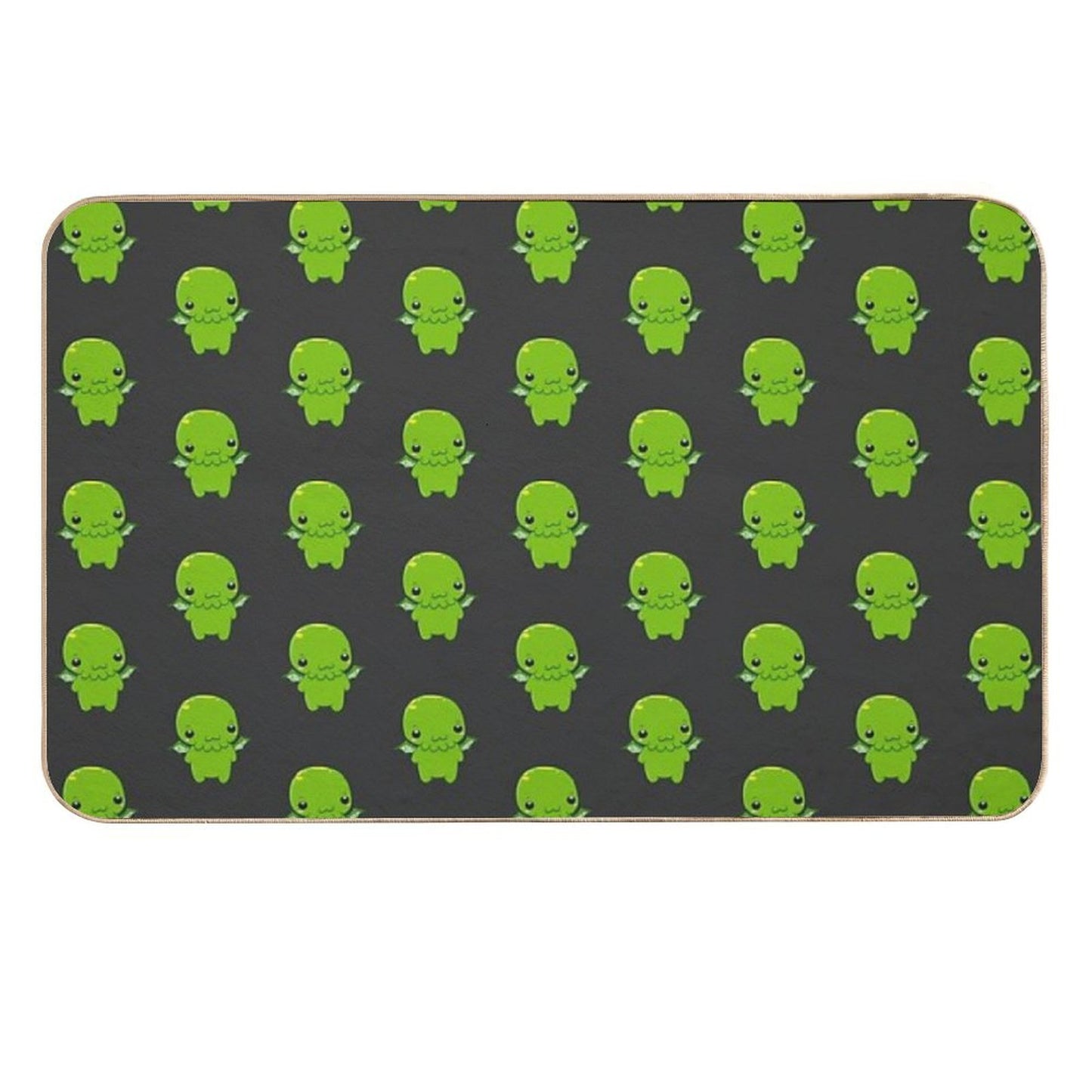 Chibi Cthulhu - The Green Monster Pet-Safe Bath Mat