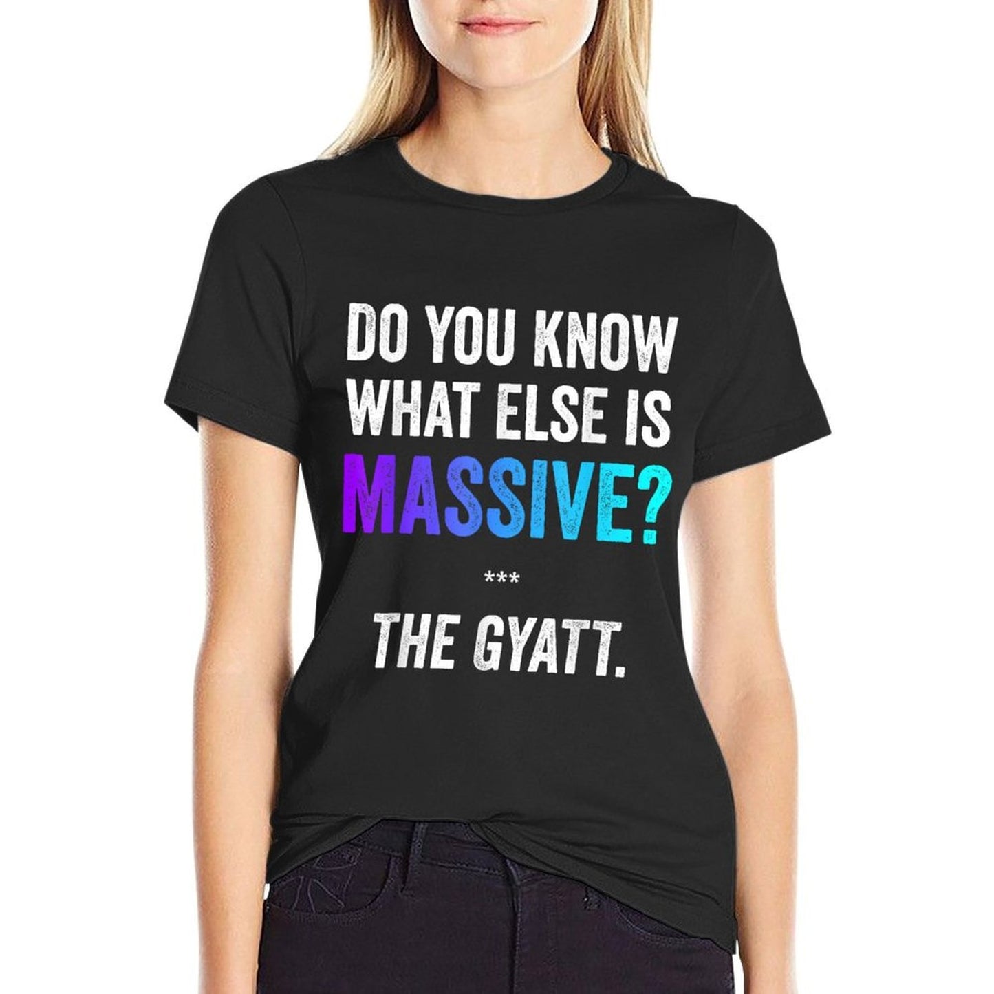 Massive Gaming Meme - Funny Gen Alpha Gen Z Slang Gyatt Durable T-Shirt