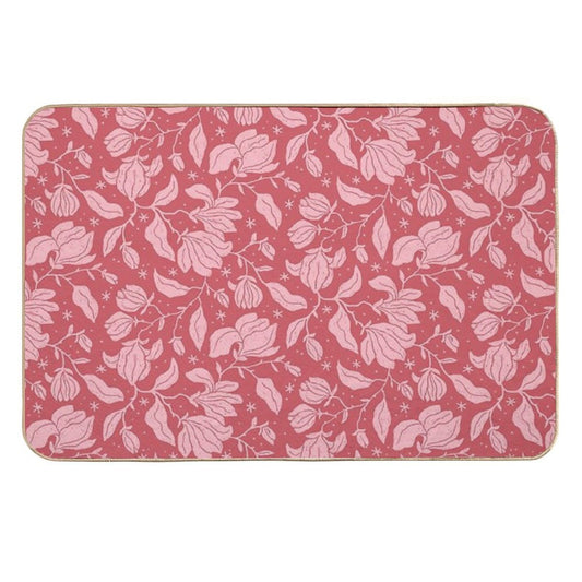 Pink Magnolias In Bloom  Versatile Bath Mat