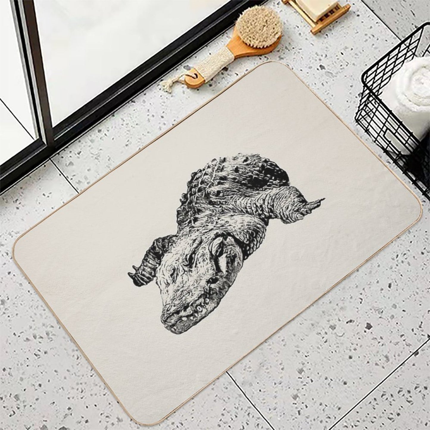 Alligator Pet-Safe Bath Mat